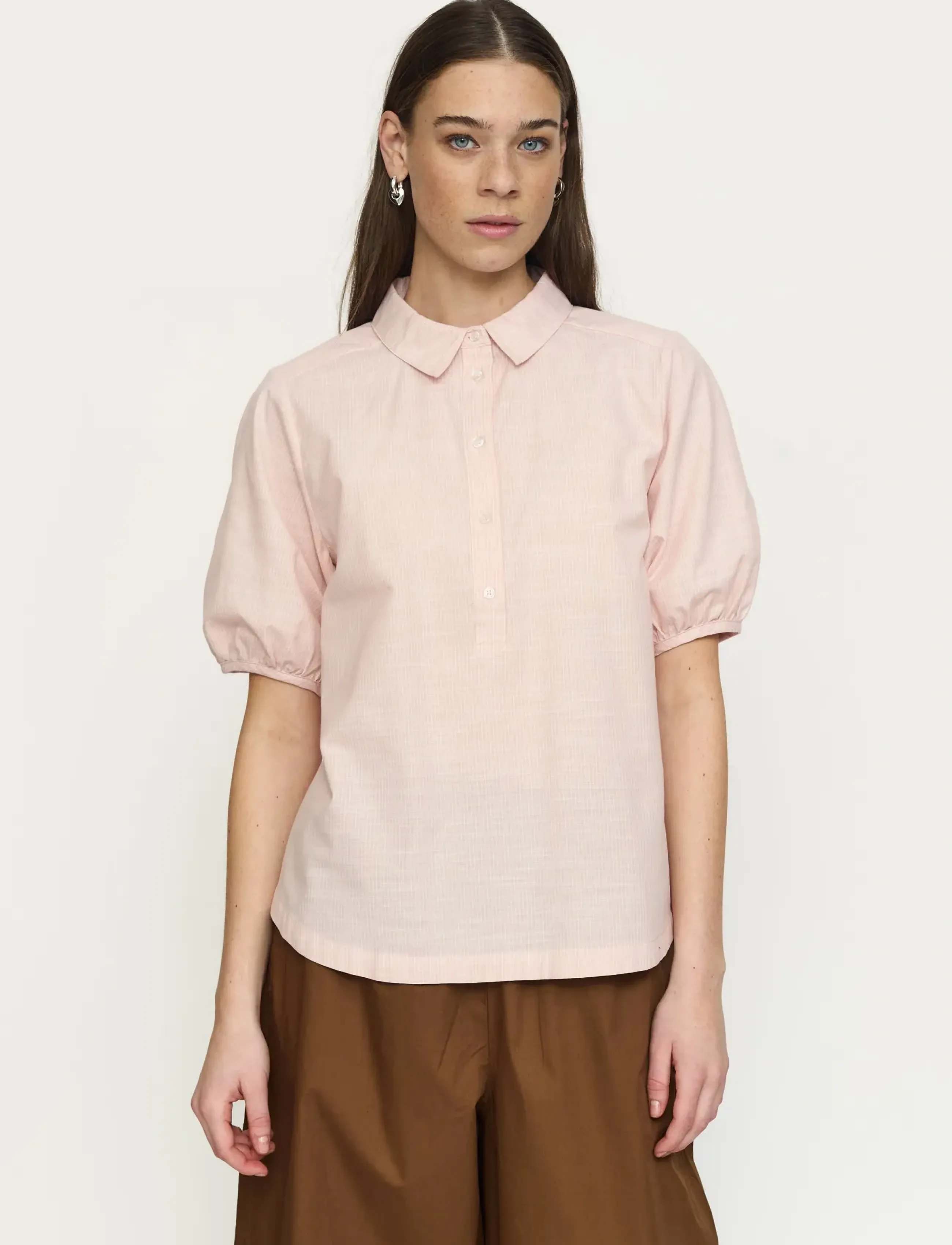 Soft Rebels Srebbi Blouse, XS, Pink, Bluser > Kortærmede, Dame