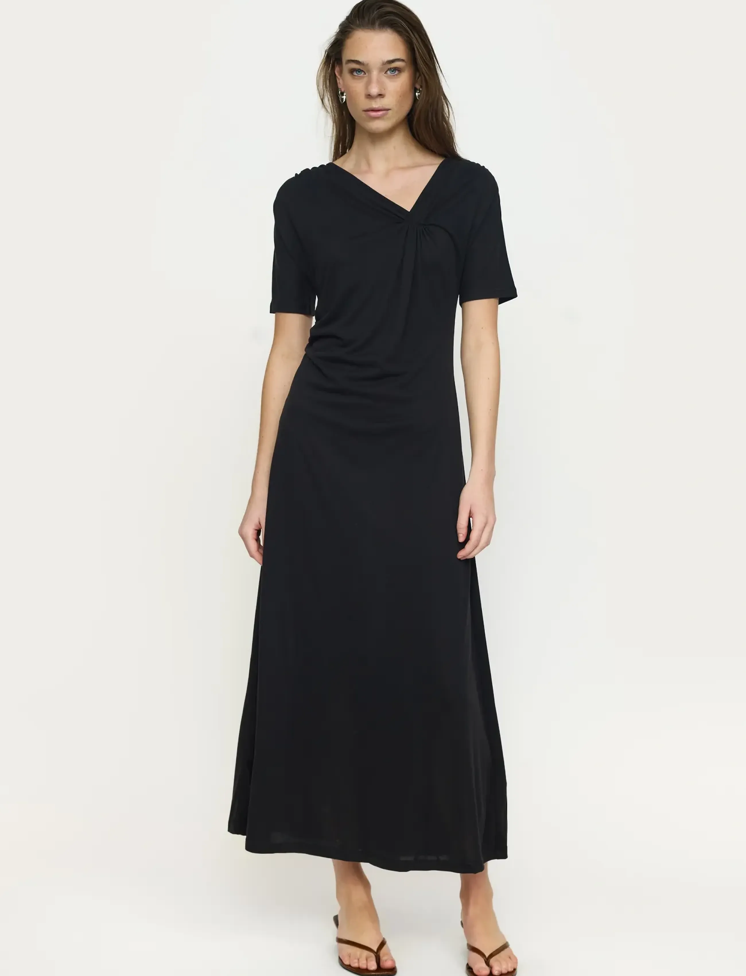 Soft Rebels SRElla Drape Dress - Muotitrendit - BLACK / black