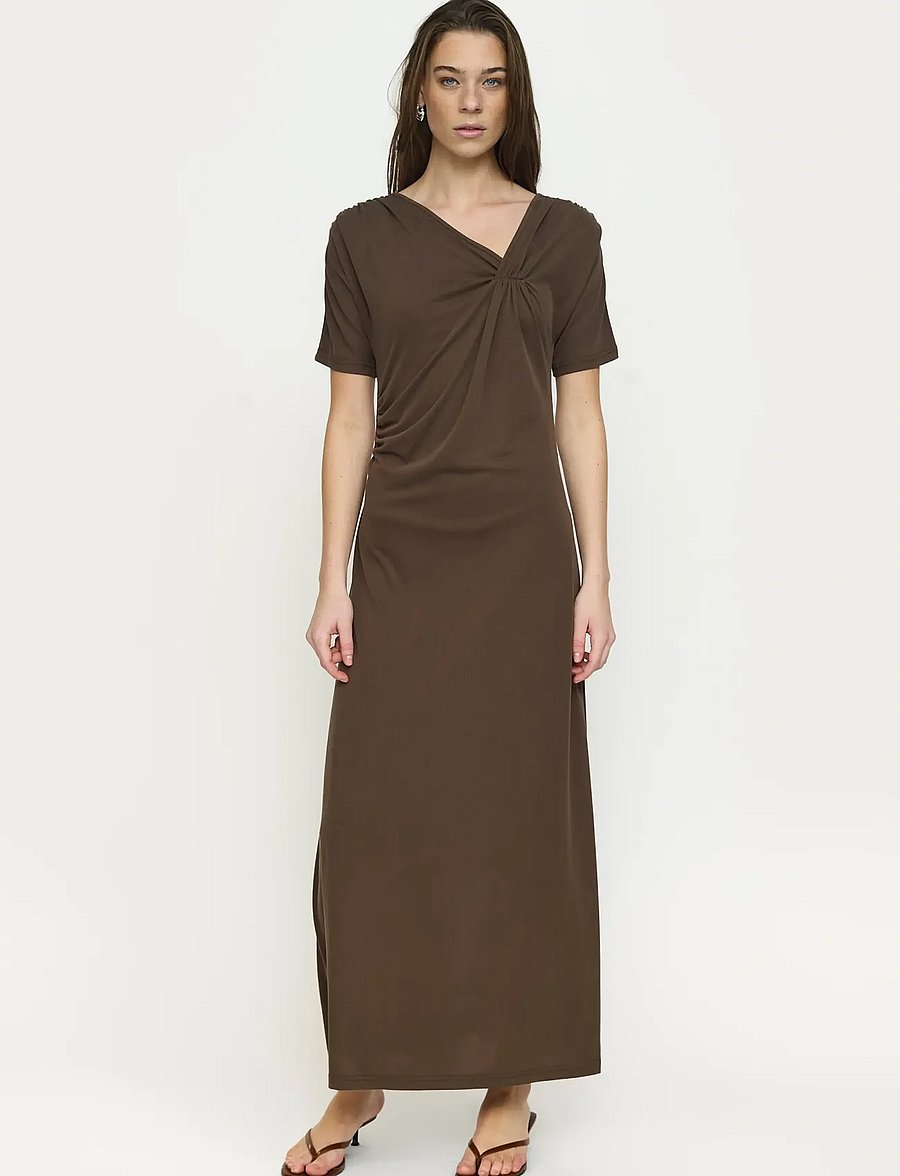 Soft Rebels - SRElla Drape Dress - maxi kjoler - slate - 0
