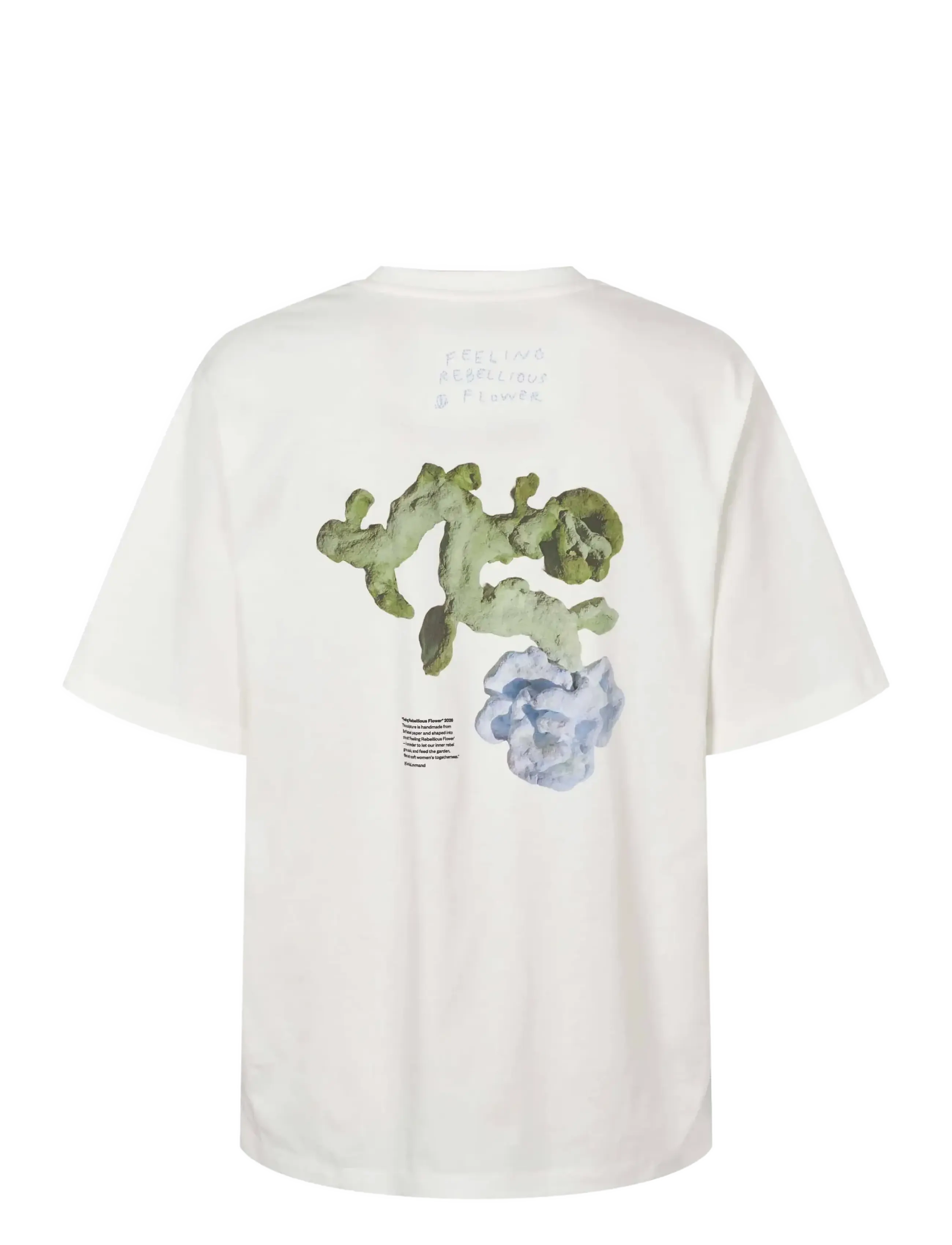 Soft Rebels - SREdana Print T-shirt - t-shirts - snow white - 2
