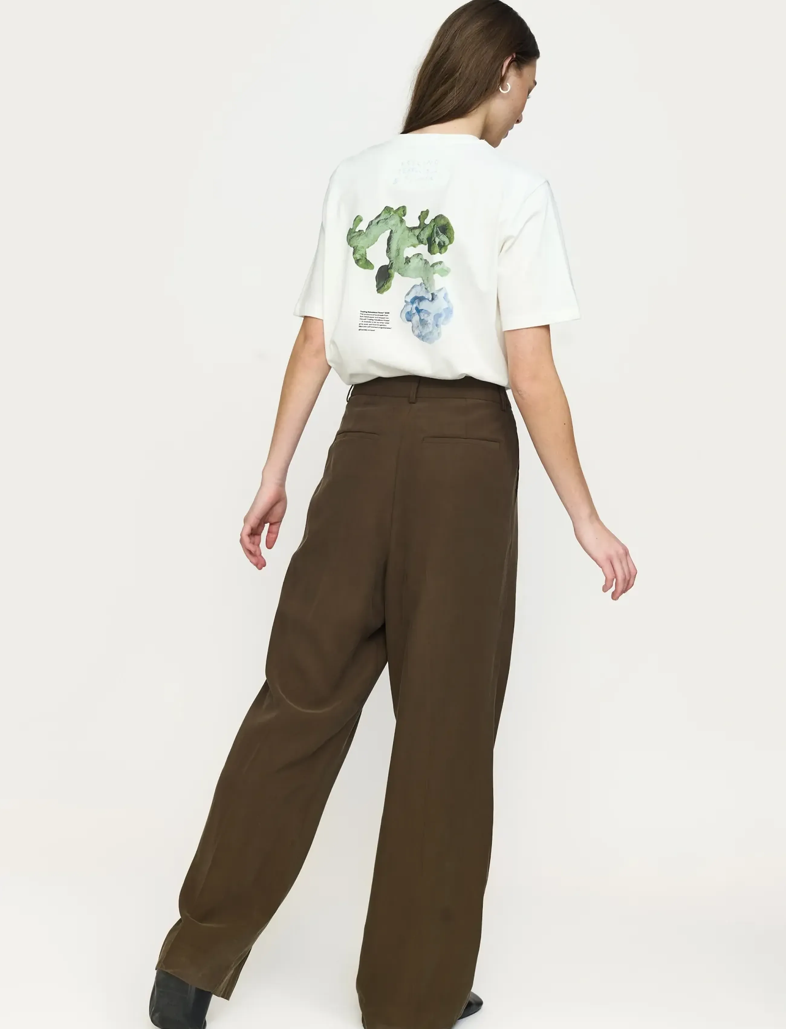 Soft Rebels - SREdana Print T-shirt - t-shirts - snow white - 3