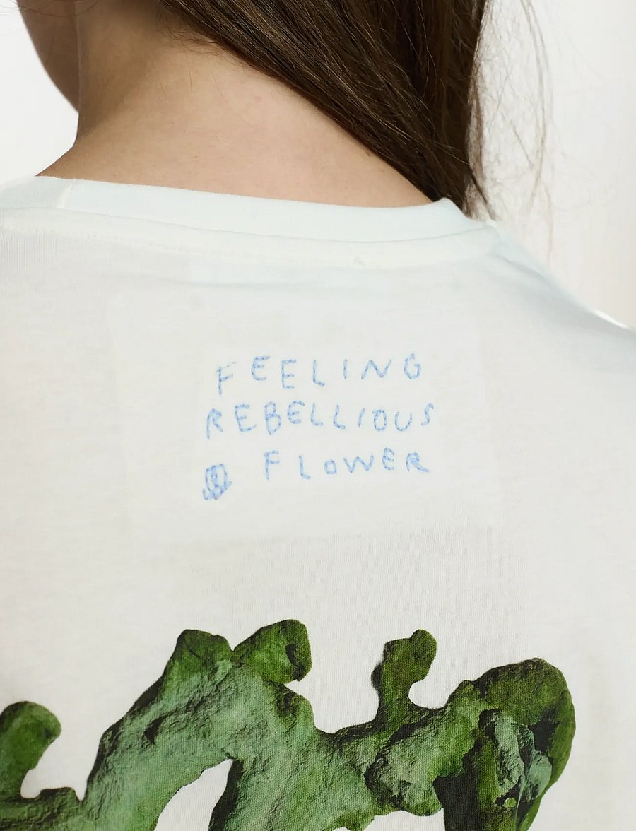 Soft Rebels - SREdana Print T-shirt - t-shirts - snow white - 5
