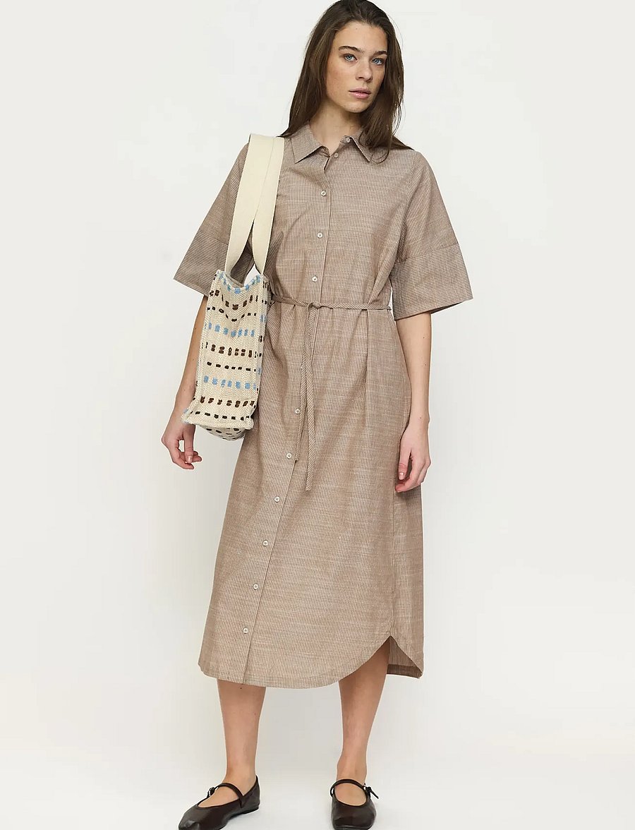 Soft Rebels - SREbbi Shirt Dress - hemdkleider - bison - 0