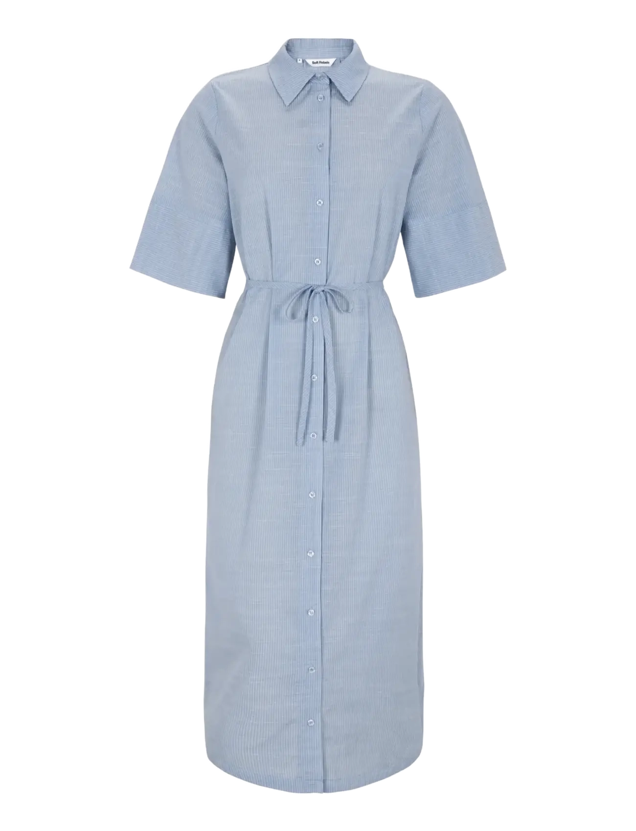 SOFT REBELS Srebbi Shirt Kleid Blau - L - Damen