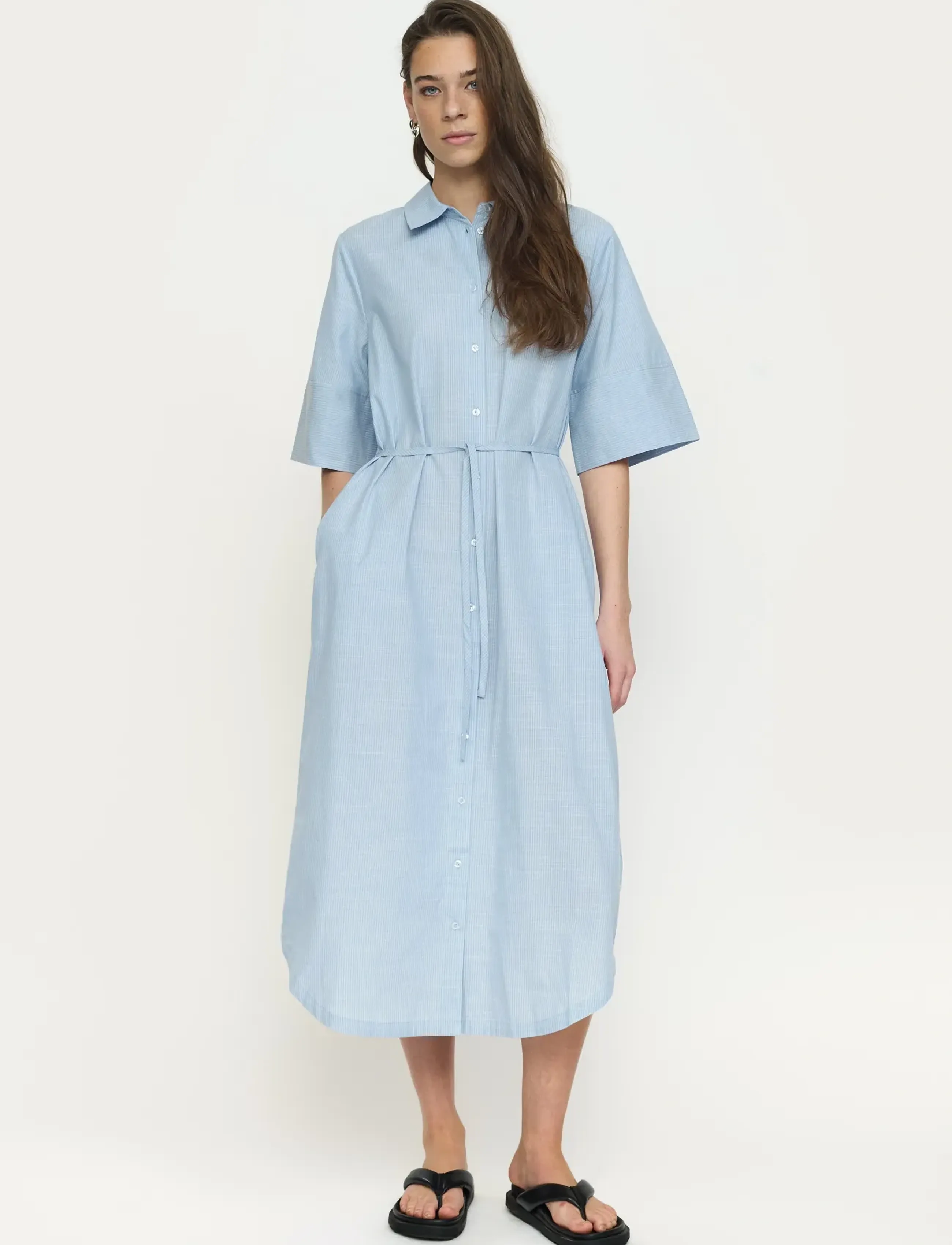 Soft Rebels SREbbi Shirt Dress - Soft Rebels - FOREVER BLUE / blue
