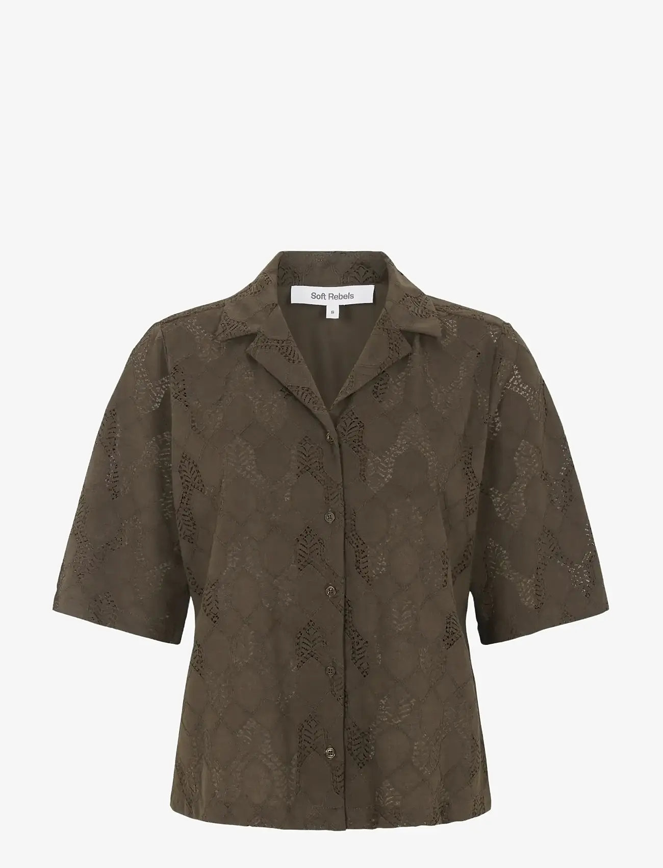 Soft Rebels - SRAdalia Shirt - kortærmede skjorter - slate - 1