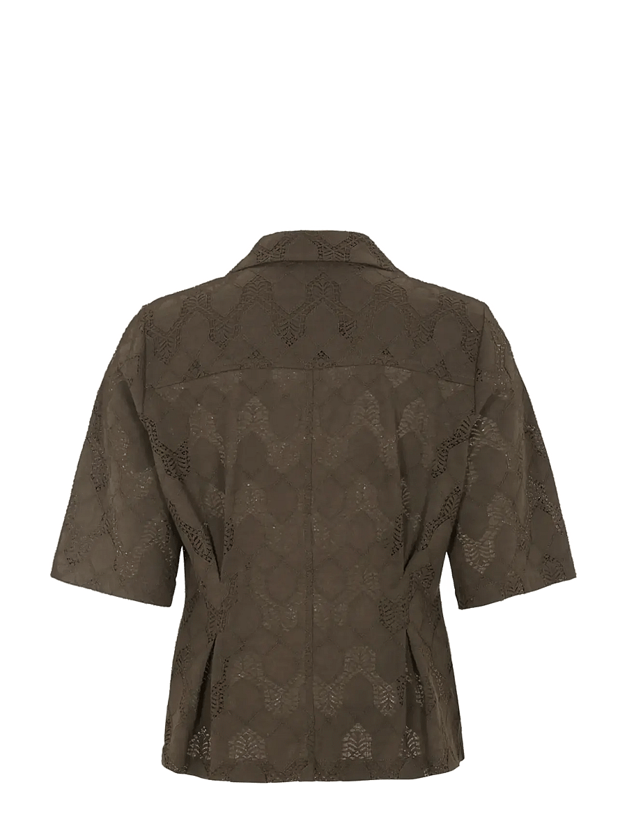 Soft Rebels - SRAdalia Shirt - kortärmade skjortor - slate - 2