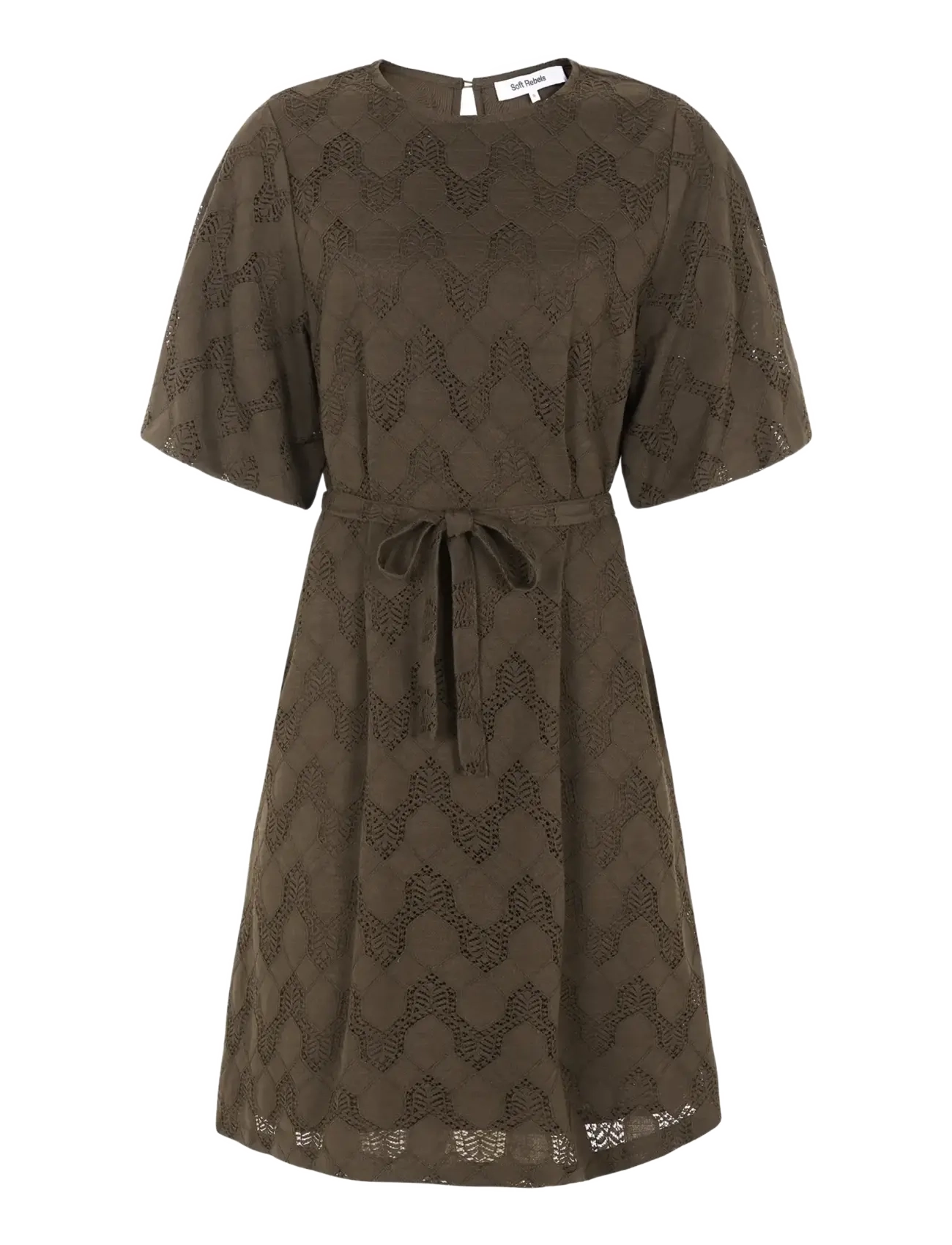 SOFT REBELS Sradalia Kleid Braun - XS - Damen