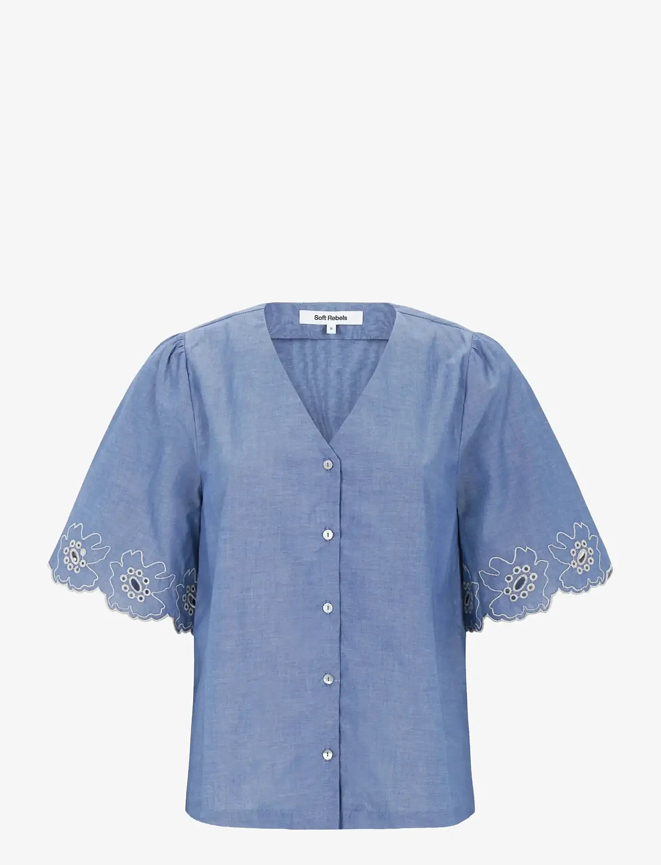 Soft Rebels - SRGada Shirt - kortærmede bluser - indigo blue - 1