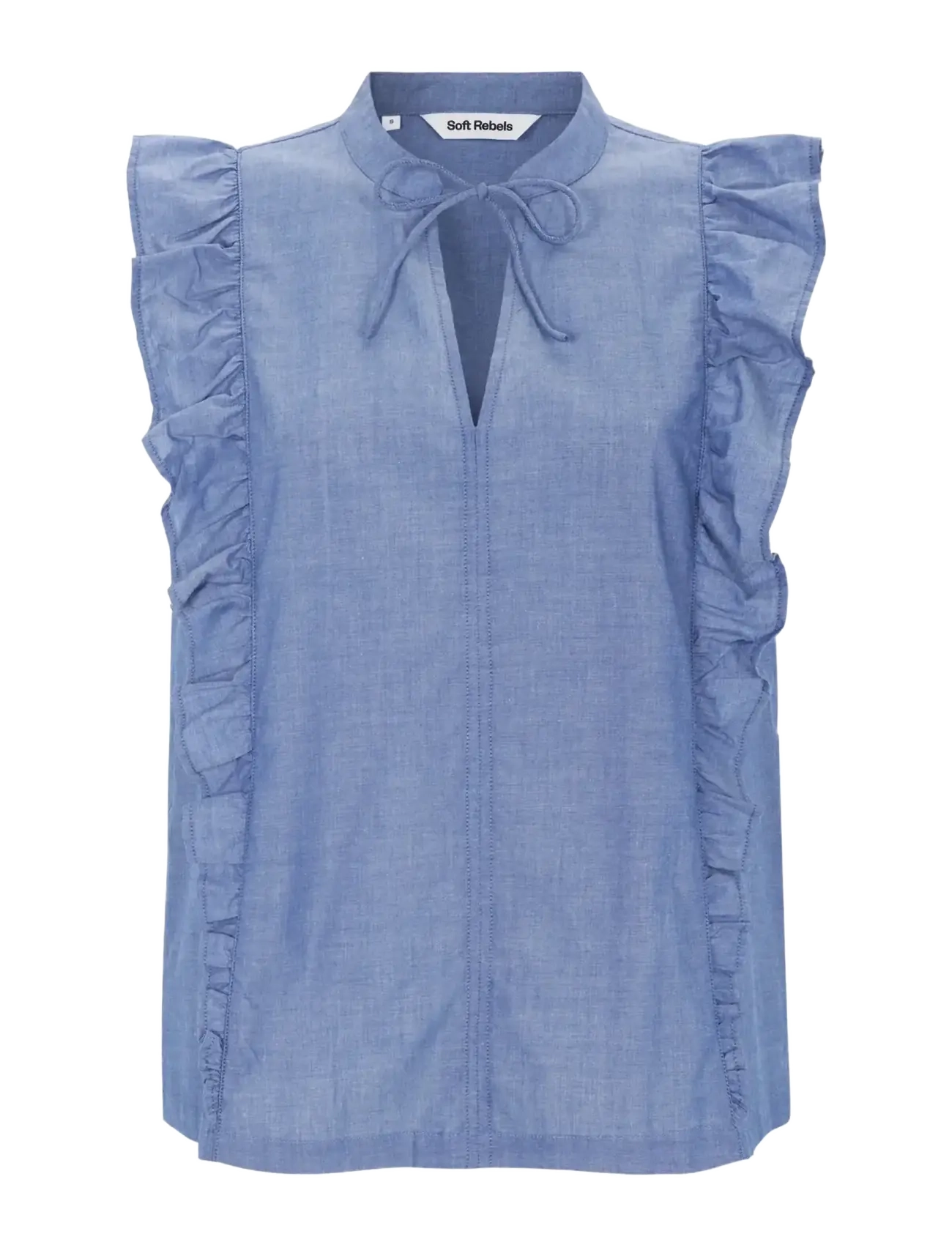 SOFT REBELS Srgada Bluse Blau - XL - Damen