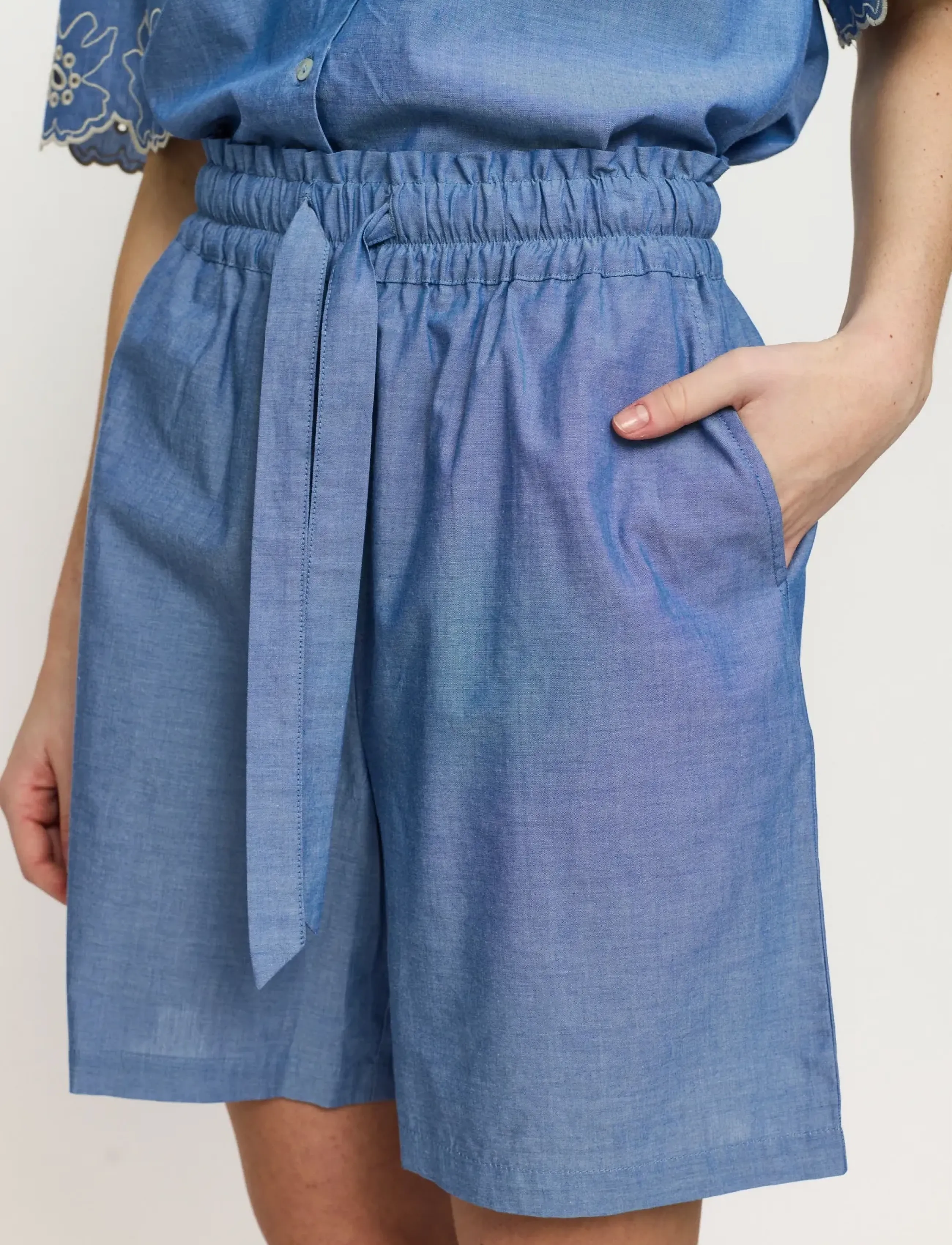 Soft Rebels - SRGada Shorts - indigo blue - 4