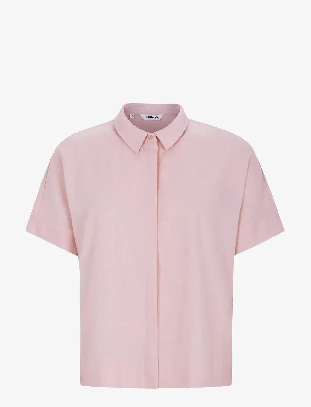 Soft Rebels - SRYindi Freedom SS Shirt - lühikeste varrukatega särgid - lotus - 1