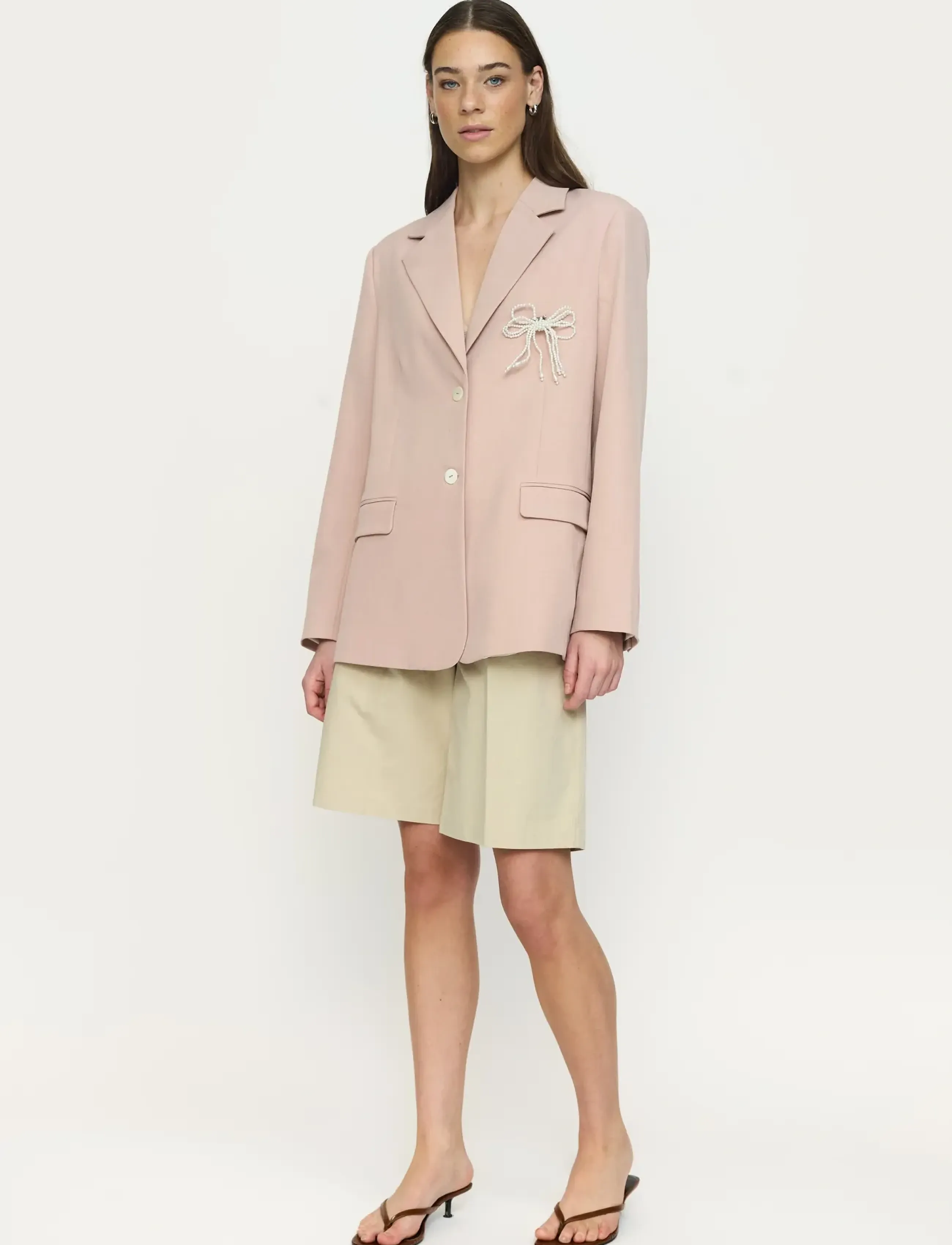Soft Rebels Srbelinda Blazer, S, Pink, Blazere > Enkeltradede Blazere, Dame