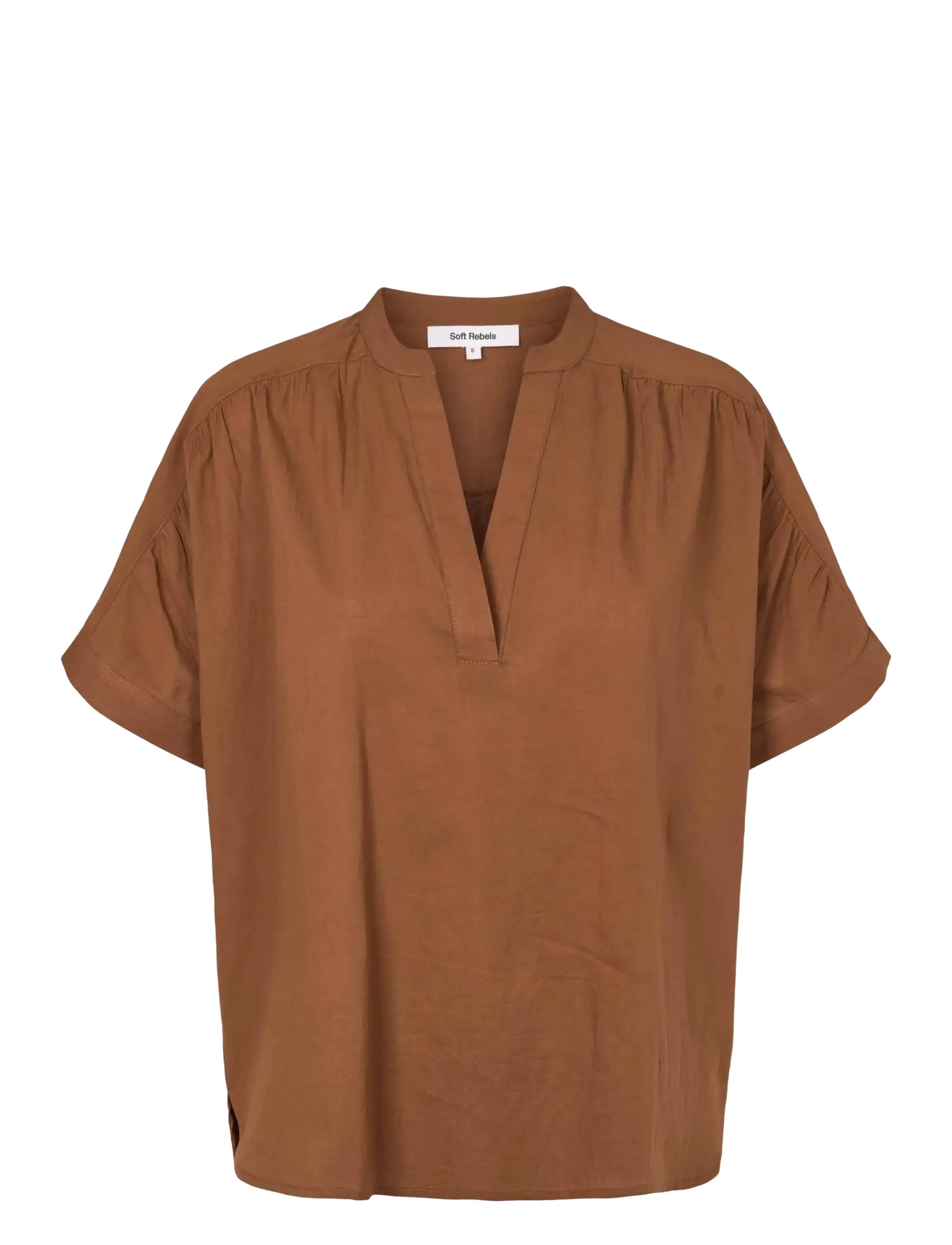 SOFT REBELS Srgallia Bluse Braun - XS - Damen