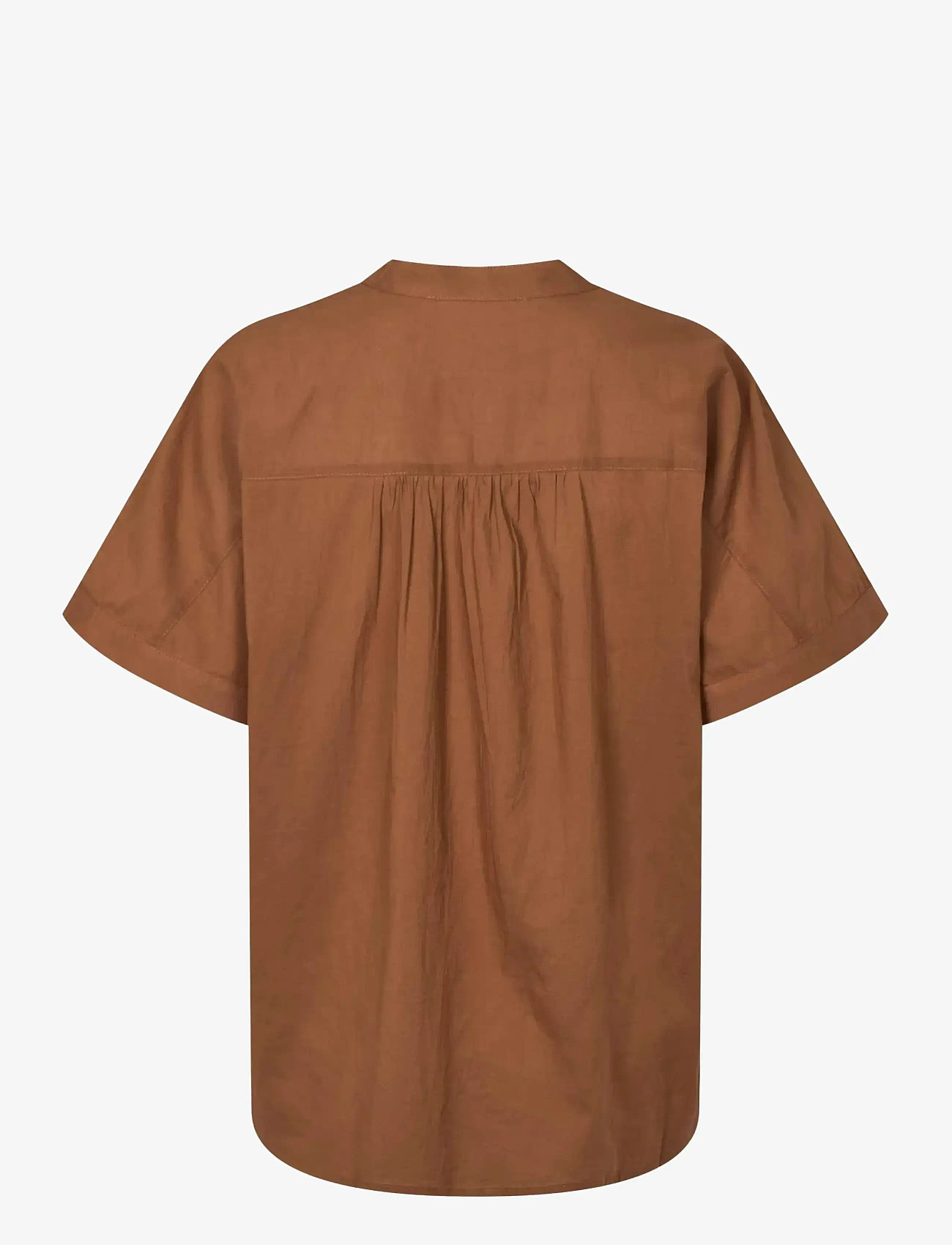 Soft Rebels - SRGallia Blouse - bluzki krotkim rekawem - bison - 2