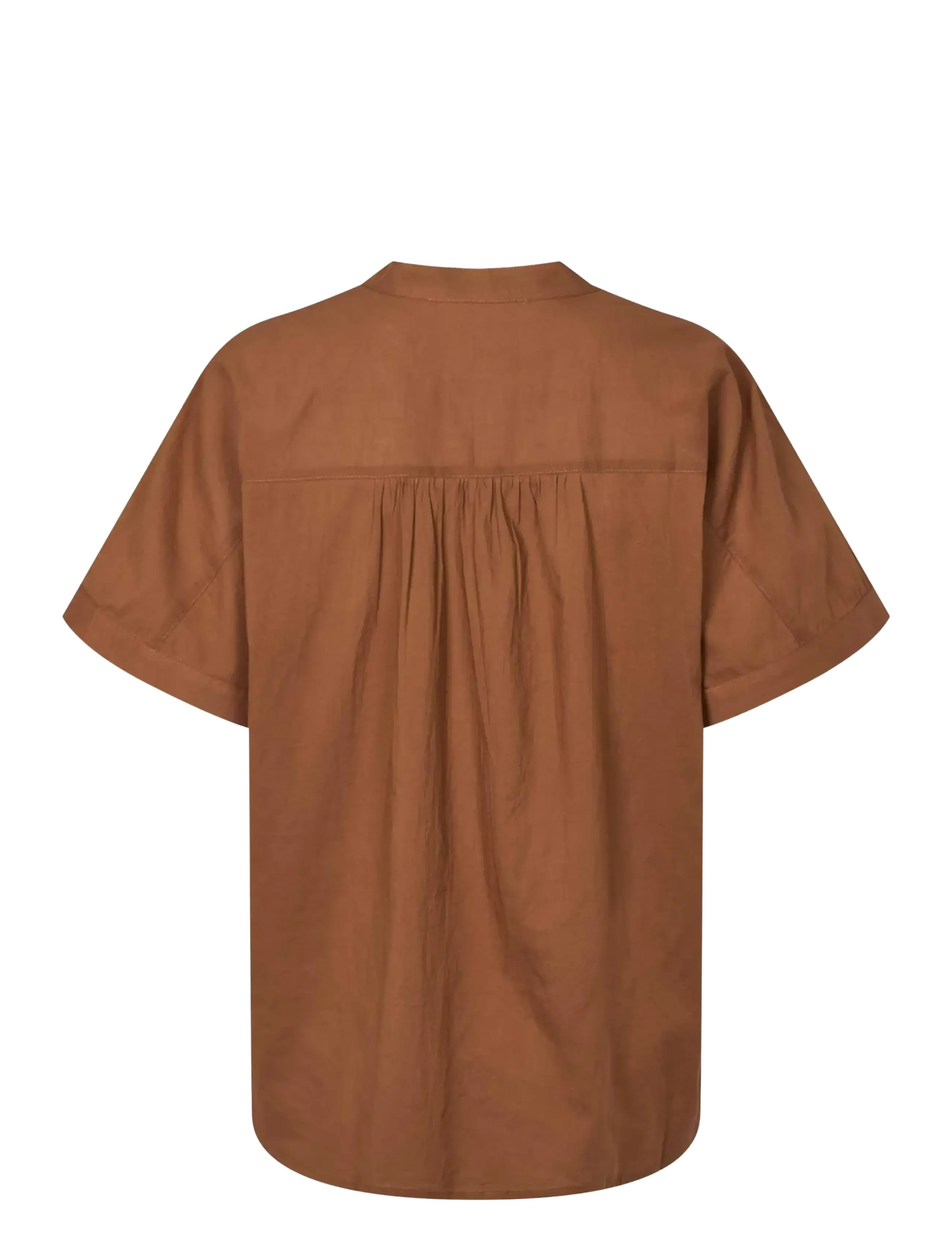 Soft Rebels - SRGallia Blouse - lühikeste varrukatega pluusid - bison - 2