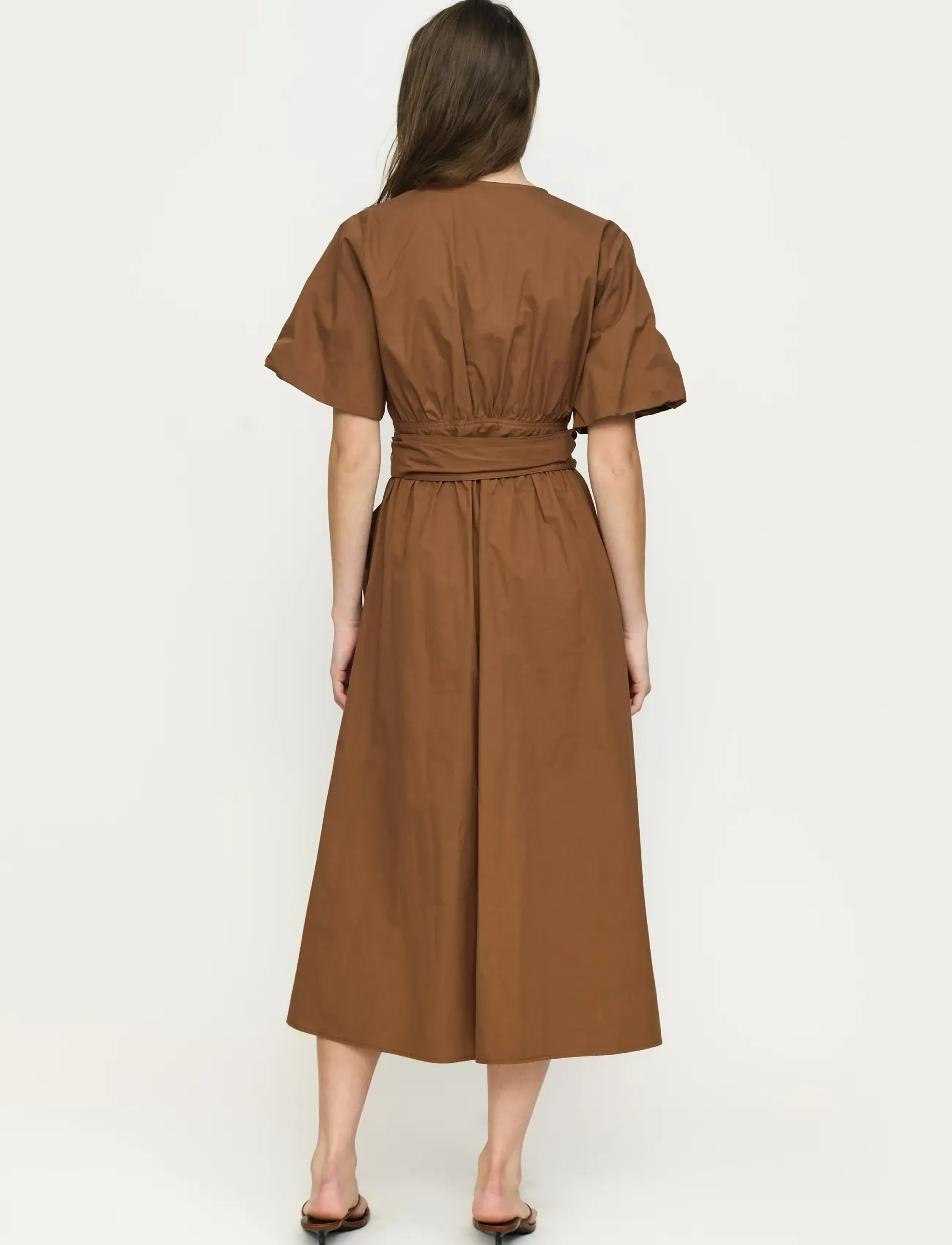 Soft Rebels - SRHalen Midi Dress - wrap dresses - bison - 3