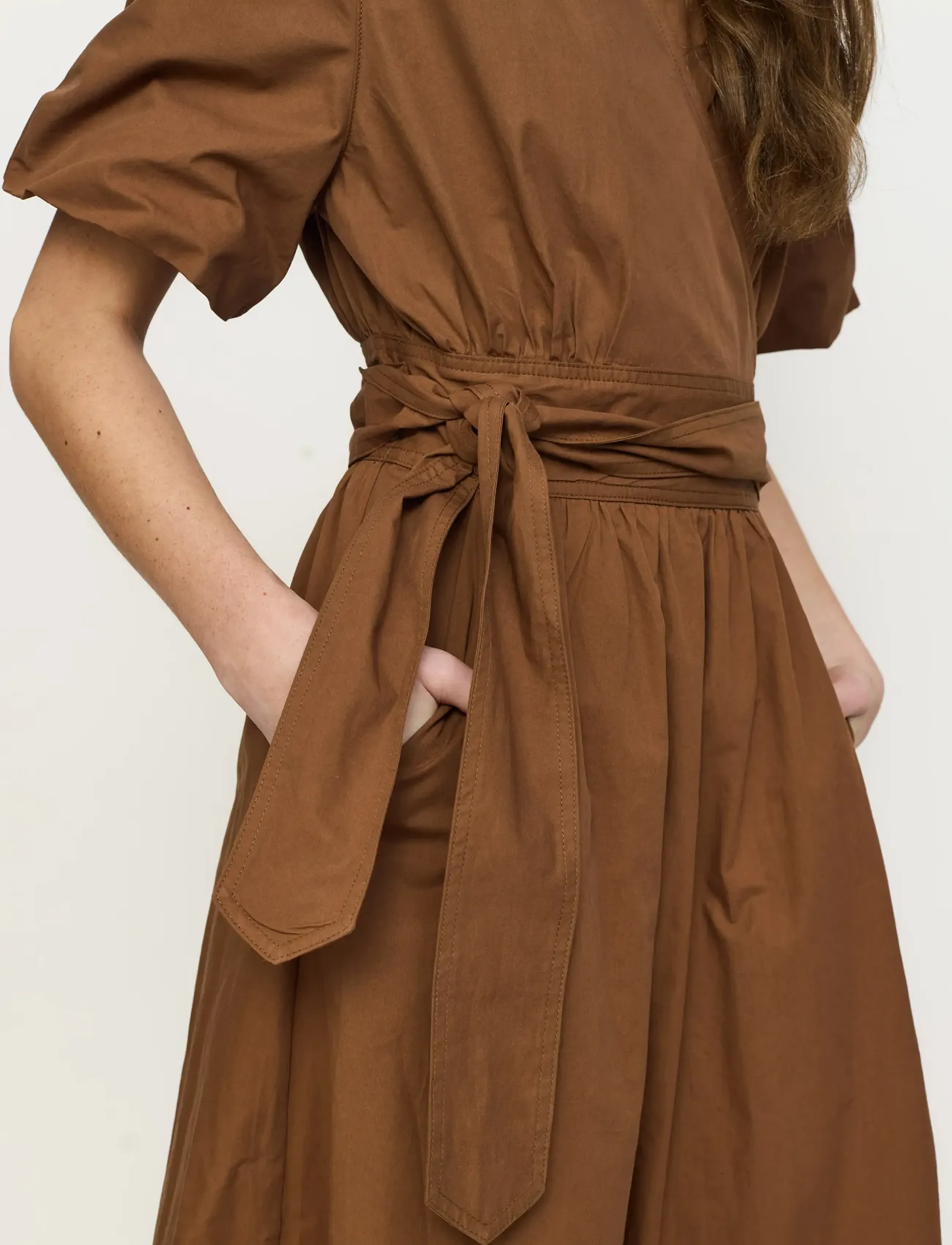 Soft Rebels - SRHalen Midi Dress - wrap dresses - bison - 4