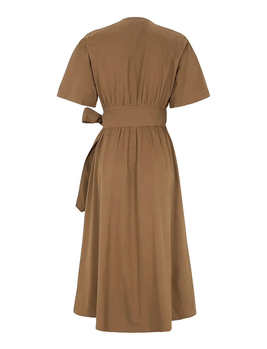 Soft Rebels - SRHalen Midi Dress - wickelkleider - bison - 2