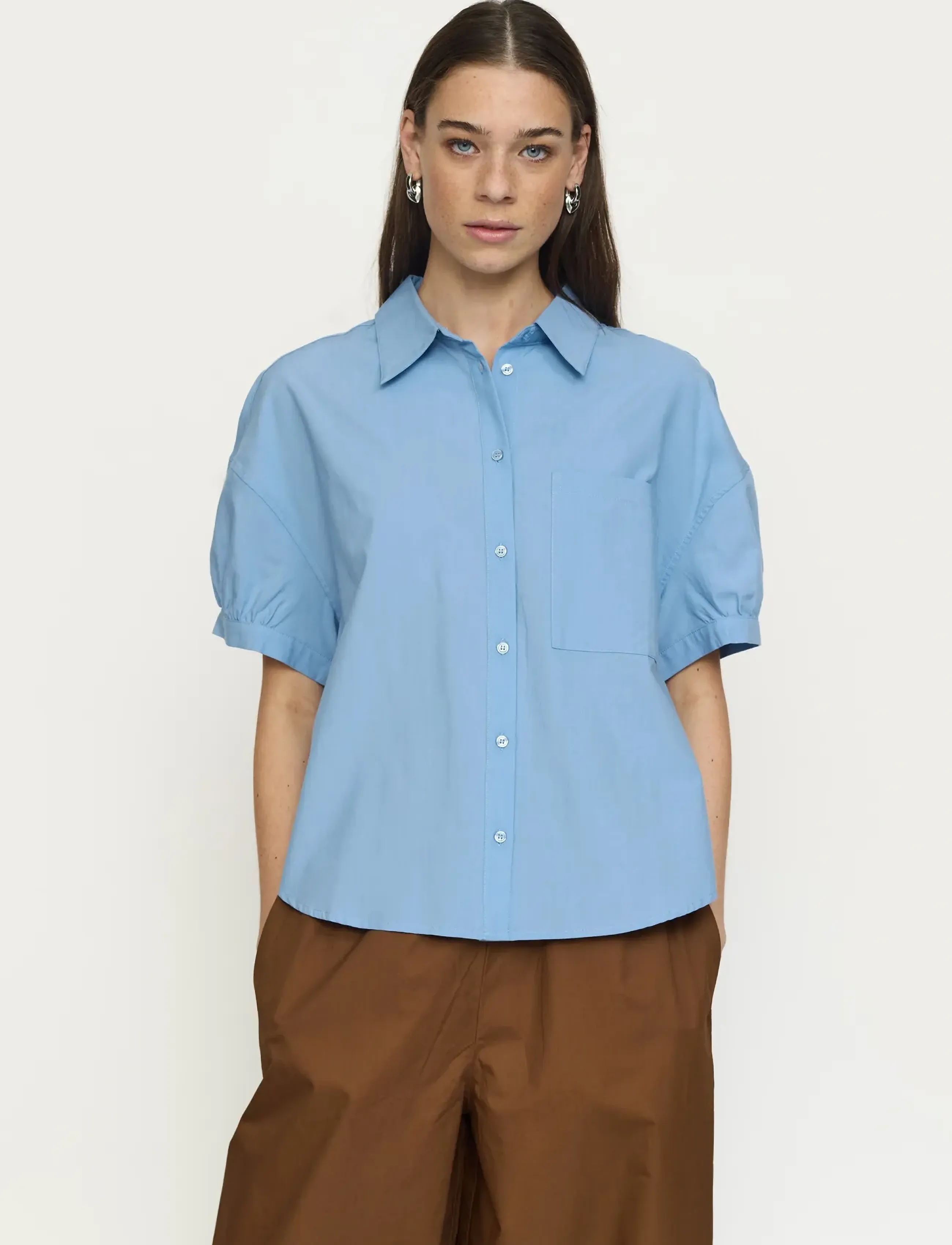 Soft Rebels SRVeronica SS Shirt - Shirts - FOREVER BLUE / blue