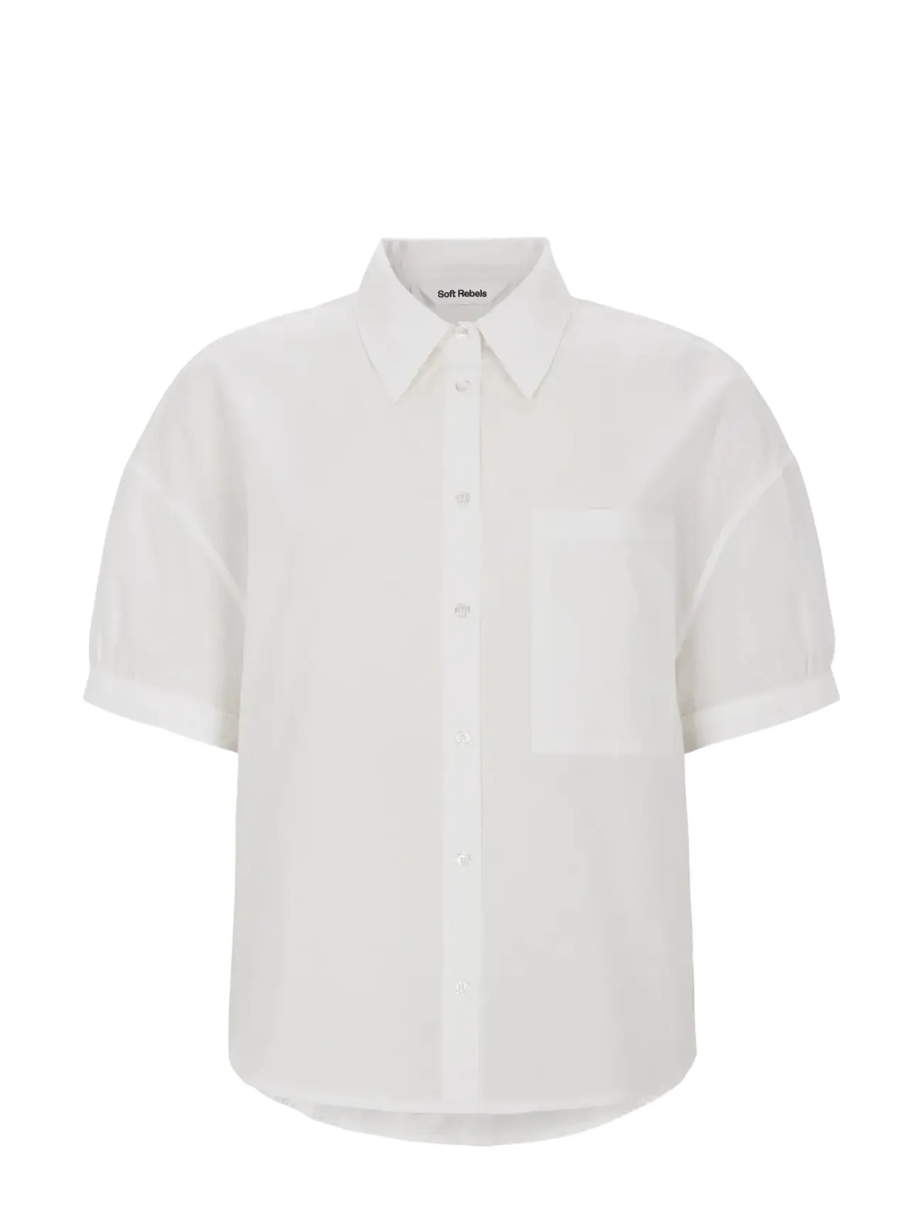 Soft Rebels SRVeronica SS Shirt - BACK TO WORK - SNOW WHITE / white