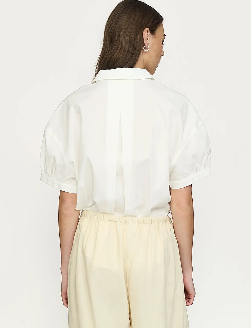 Soft Rebels - SRVeronica SS Shirt - short-sleeved shirts - snow white - 4