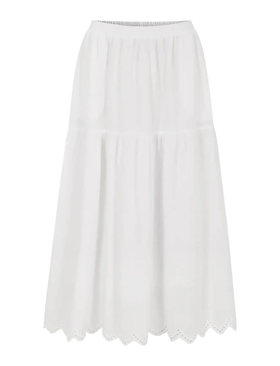 Soft Rebels - SRAvelina Skirt - midi-röcke - snow white - 1
