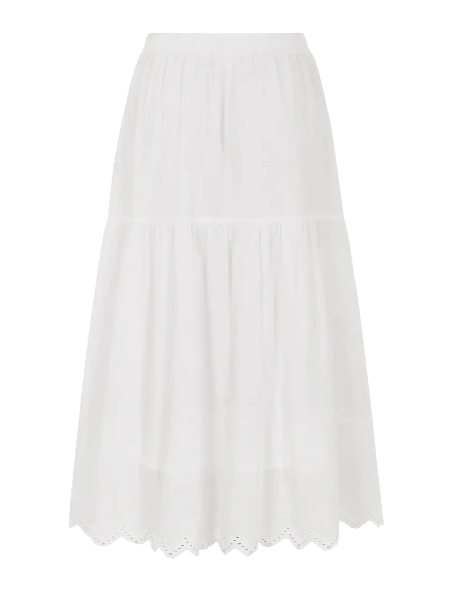 Soft Rebels - SRAvelina Skirt - midi-röcke - snow white - 2