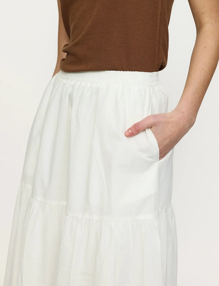 Soft Rebels - SRAvelina Skirt - midi-röcke - snow white - 3