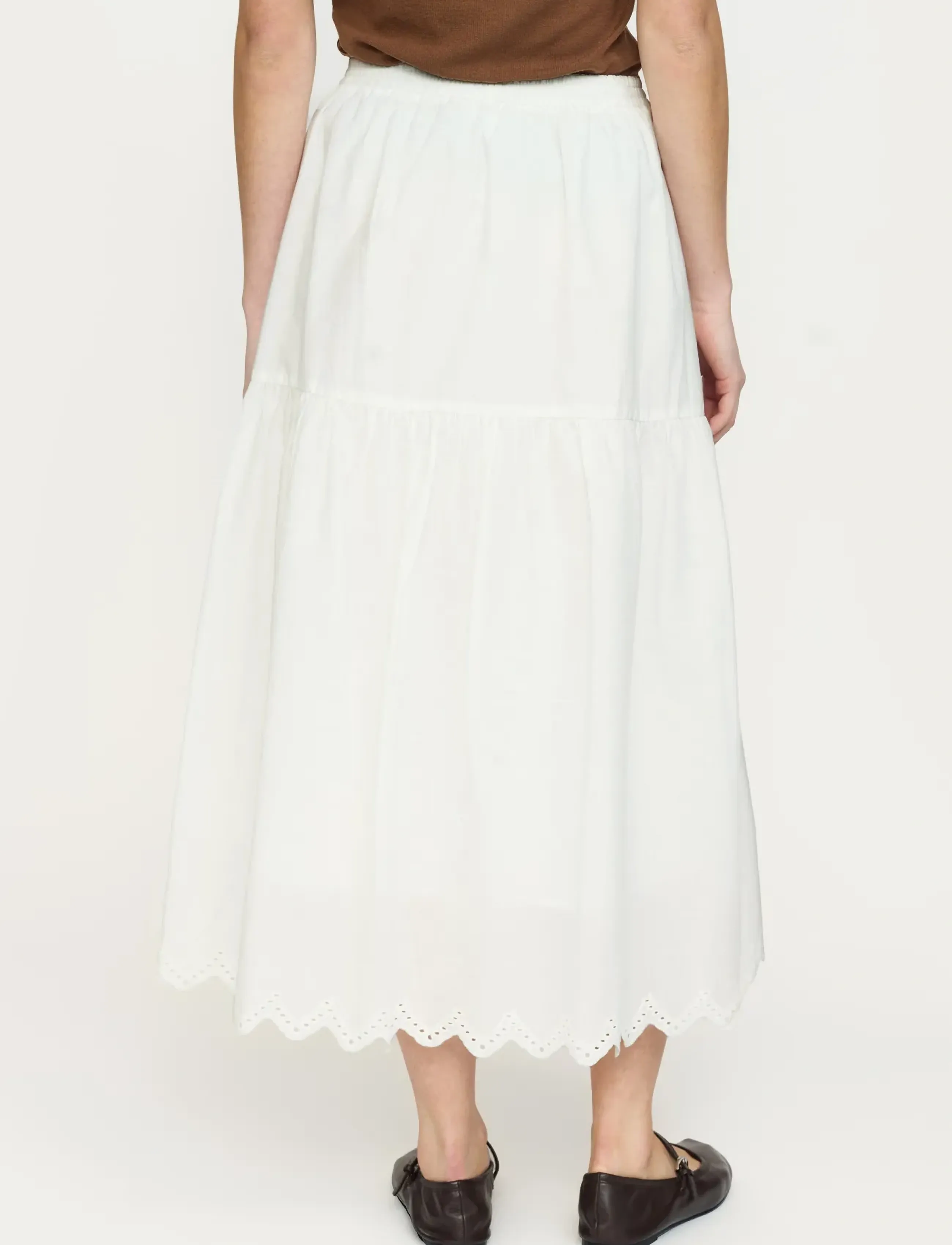 Soft Rebels - SRAvelina Skirt - midi-röcke - snow white - 4