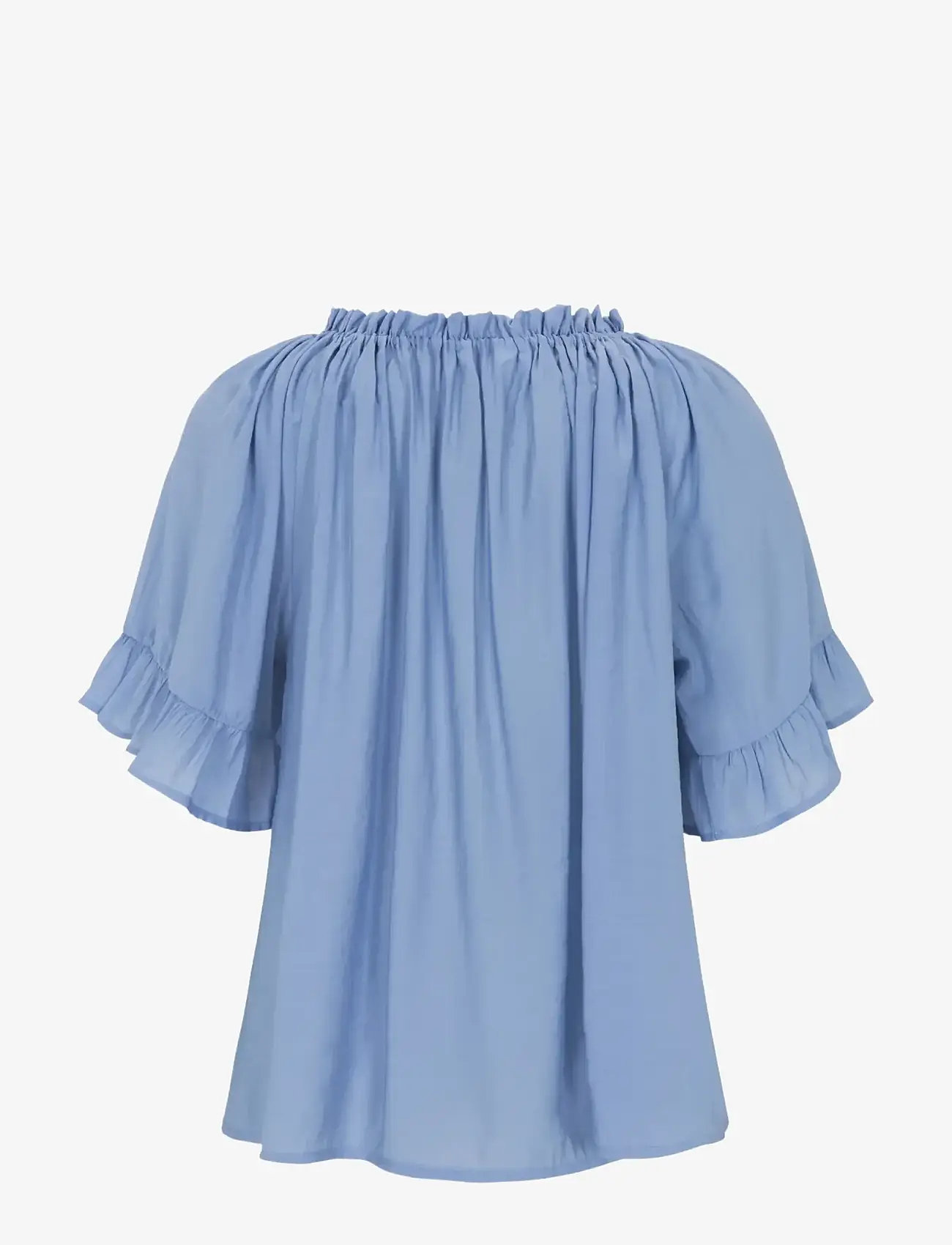 Soft Rebels - SRHaina Blouse - kurzämlige blusen - forever blue - 2