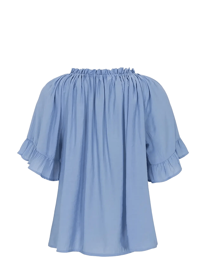 Soft Rebels - SRHaina Blouse - kurzämlige blusen - forever blue - 2