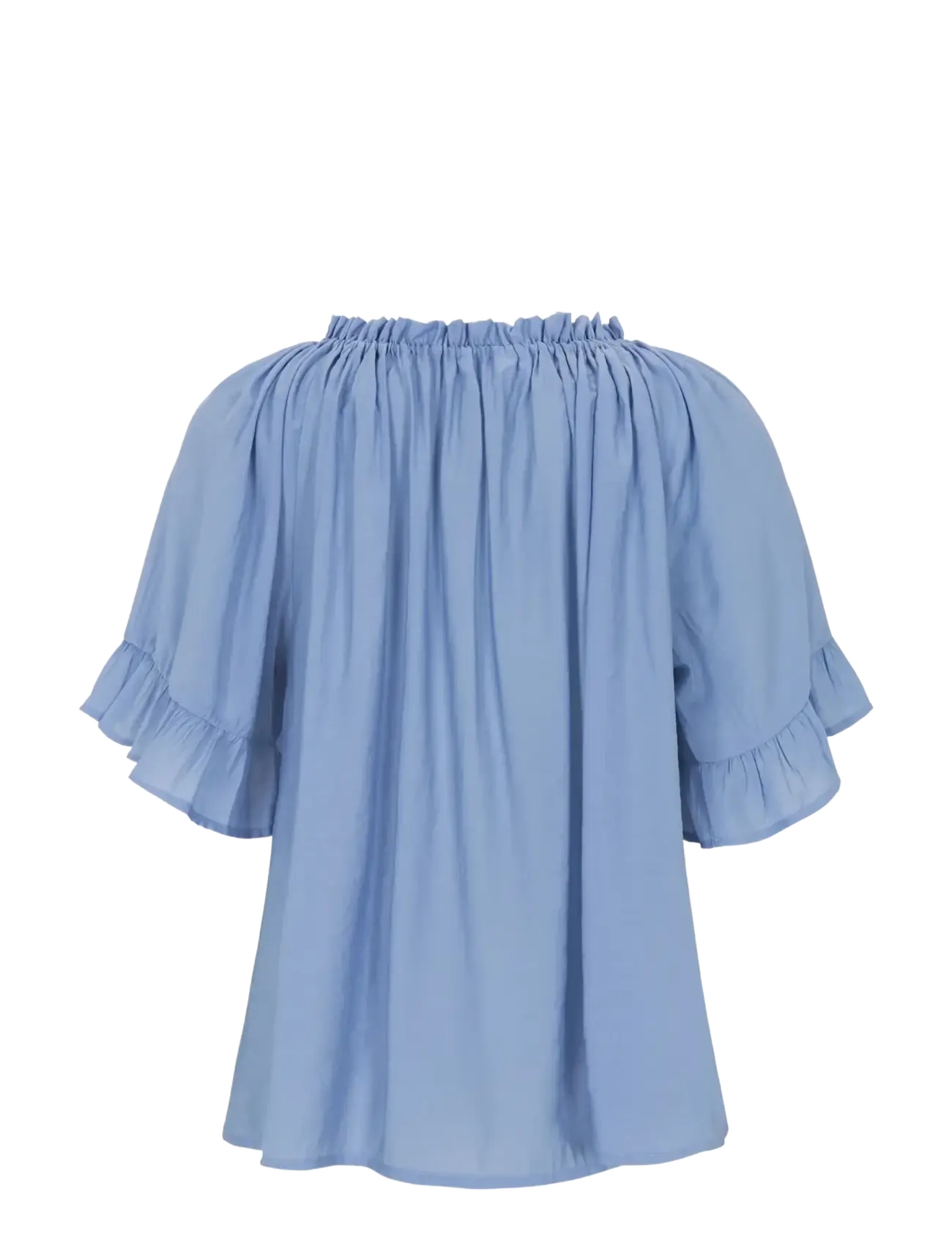 Soft Rebels - SRHaina Blouse - short-sleeved blouses - forever blue - 2