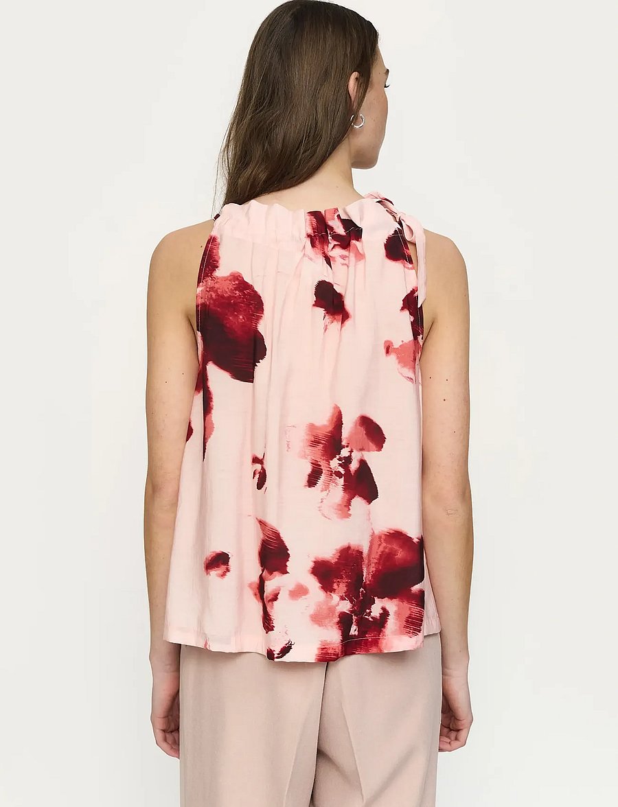 Soft Rebels - SRHaina Print Top - Ärmellose blusen - blurred flower lotus - 4