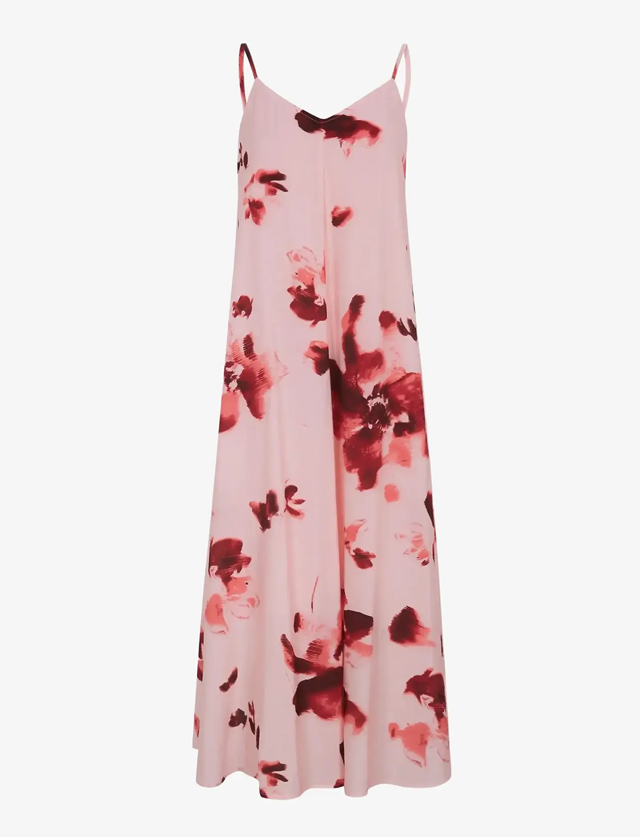 Soft Rebels - SRHaina Print Midi Dress - suvekleidid - blurred flower lotus - 1