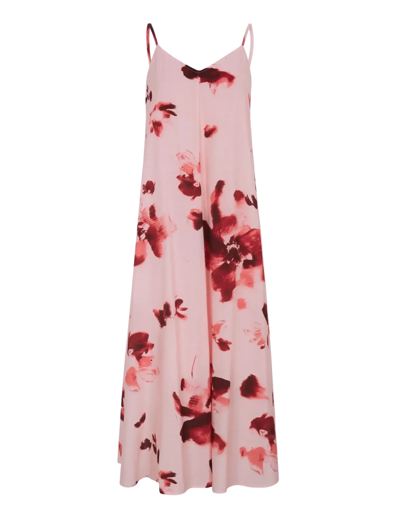 Soft Rebels SRHaina Print Midi Dress - Kleidid - BLURRED FLOWER LOTUS / pink/rose