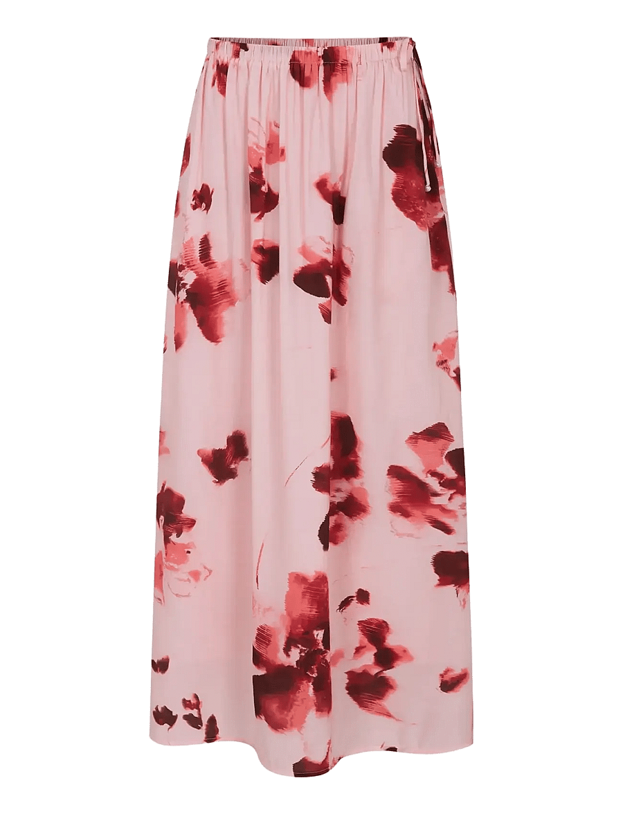 Soft Rebels - SRHaina Print Skirt - maxi röcke - blurred flower lotus - 1