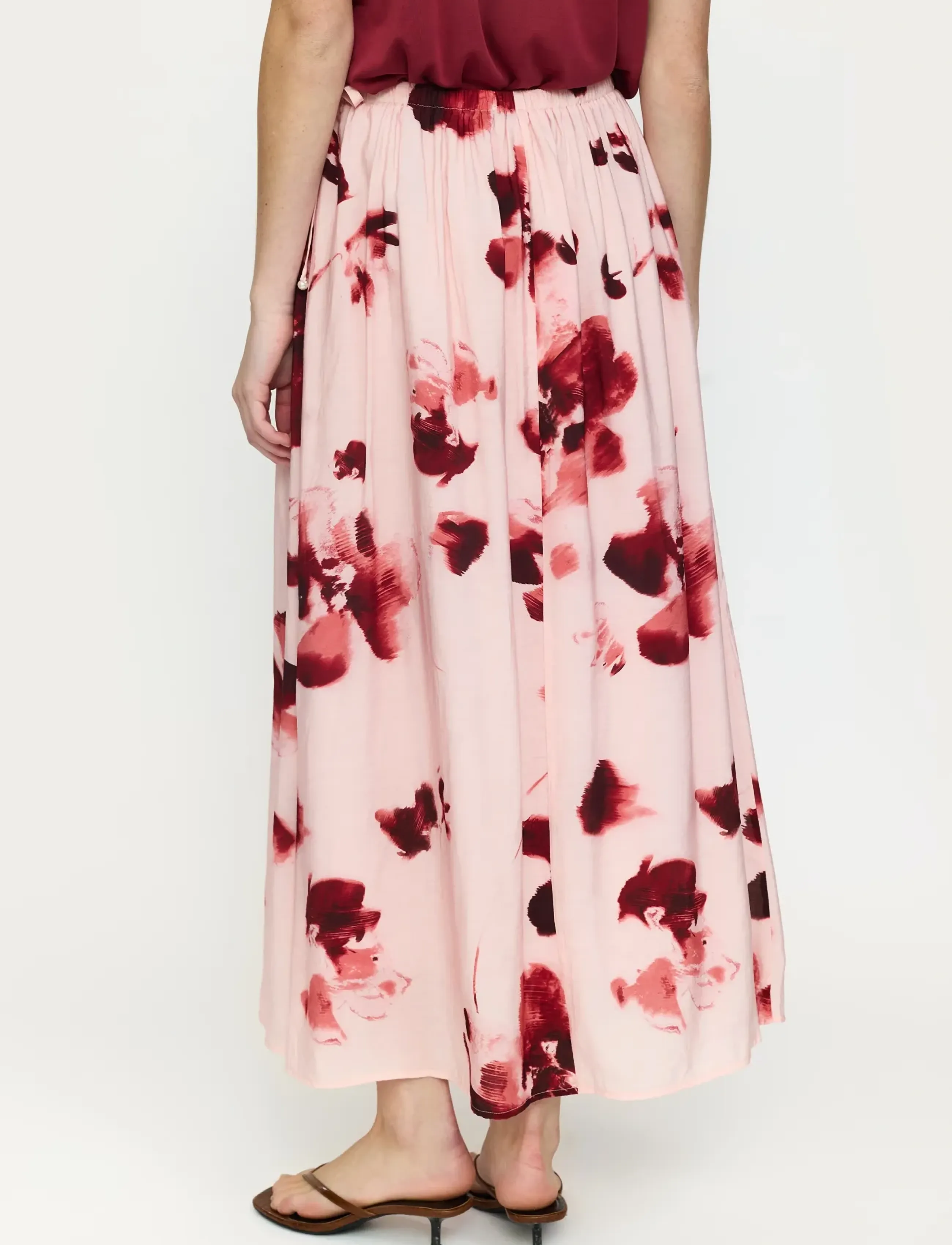 Soft Rebels - SRHaina Print Skirt - maxi röcke - blurred flower lotus - 3
