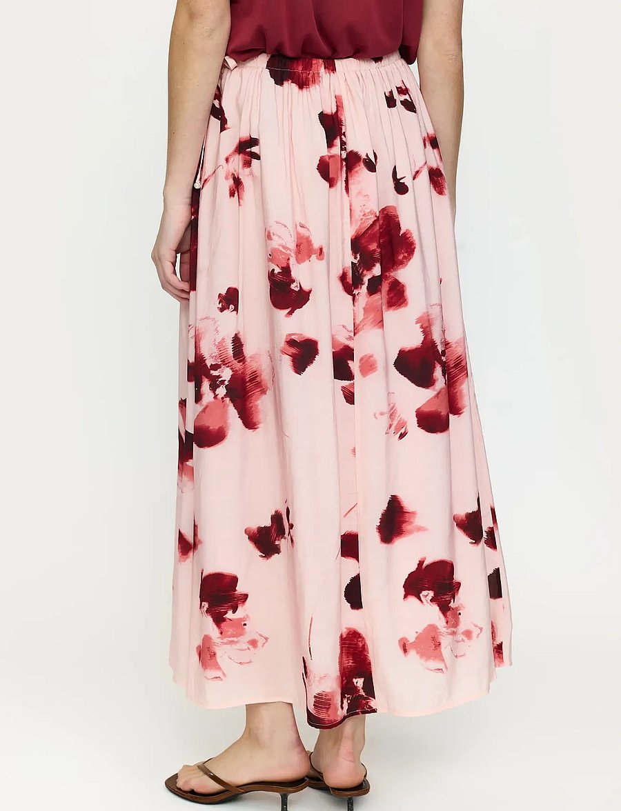 Soft Rebels - SRHaina Print Skirt - maxi röcke - blurred flower lotus - 3