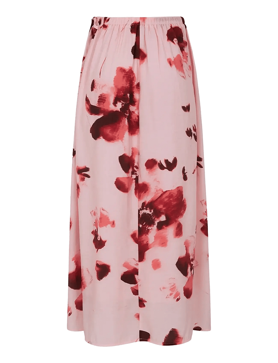 Soft Rebels - SRHaina Print Skirt - maxi röcke - blurred flower lotus - 2