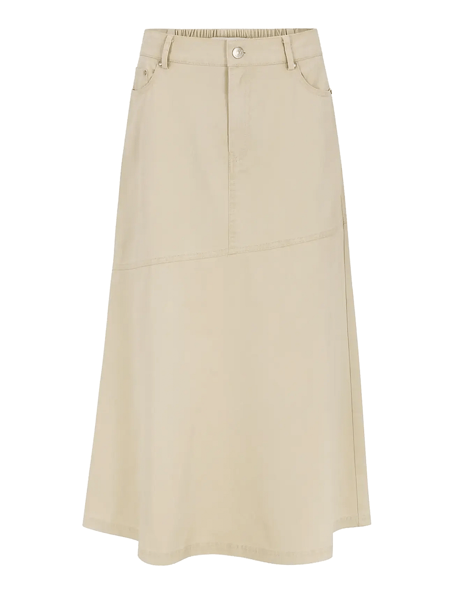 Soft Rebels - SRAnselma Skirt - midi skirts - fog - 1
