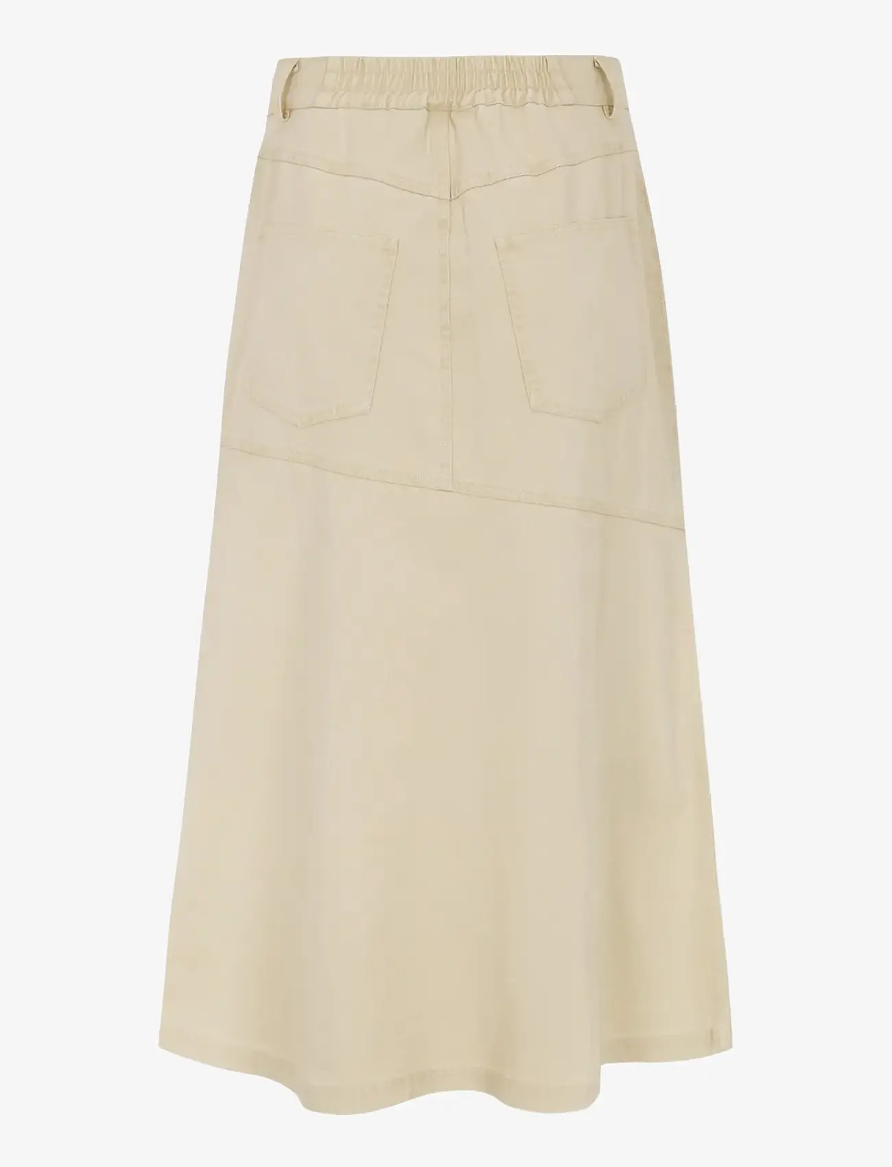 Soft Rebels - SRAnselma Skirt - midiseelikud - fog - 2