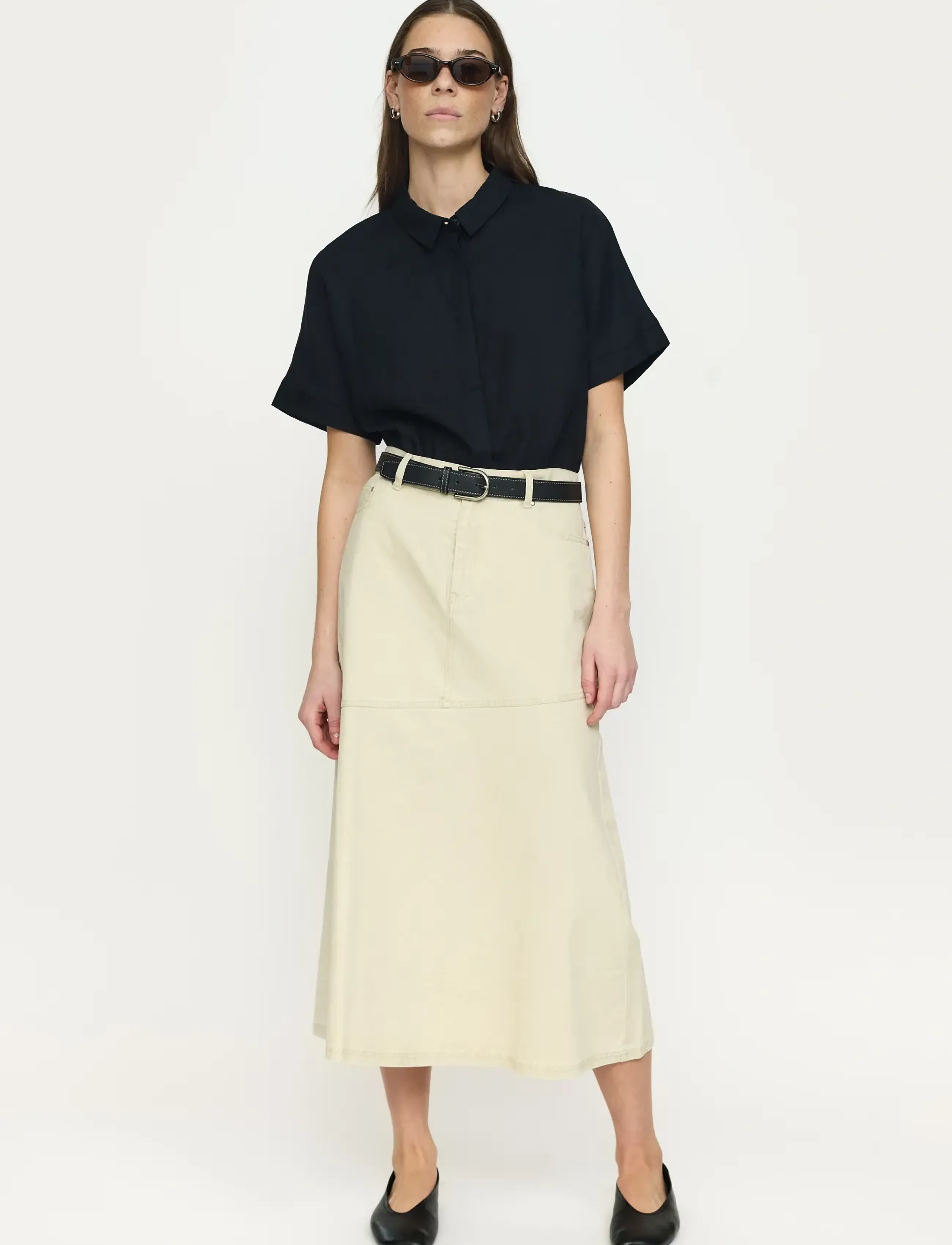 Soft Rebels SRAnselma Skirt - Kjolar - FOG / beige