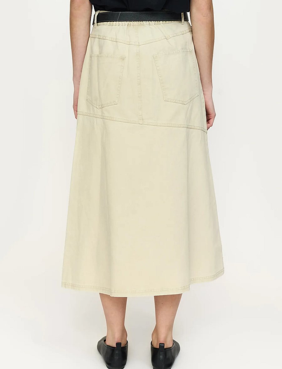 Soft Rebels - SRAnselma Skirt - midi skirts - fog - 4