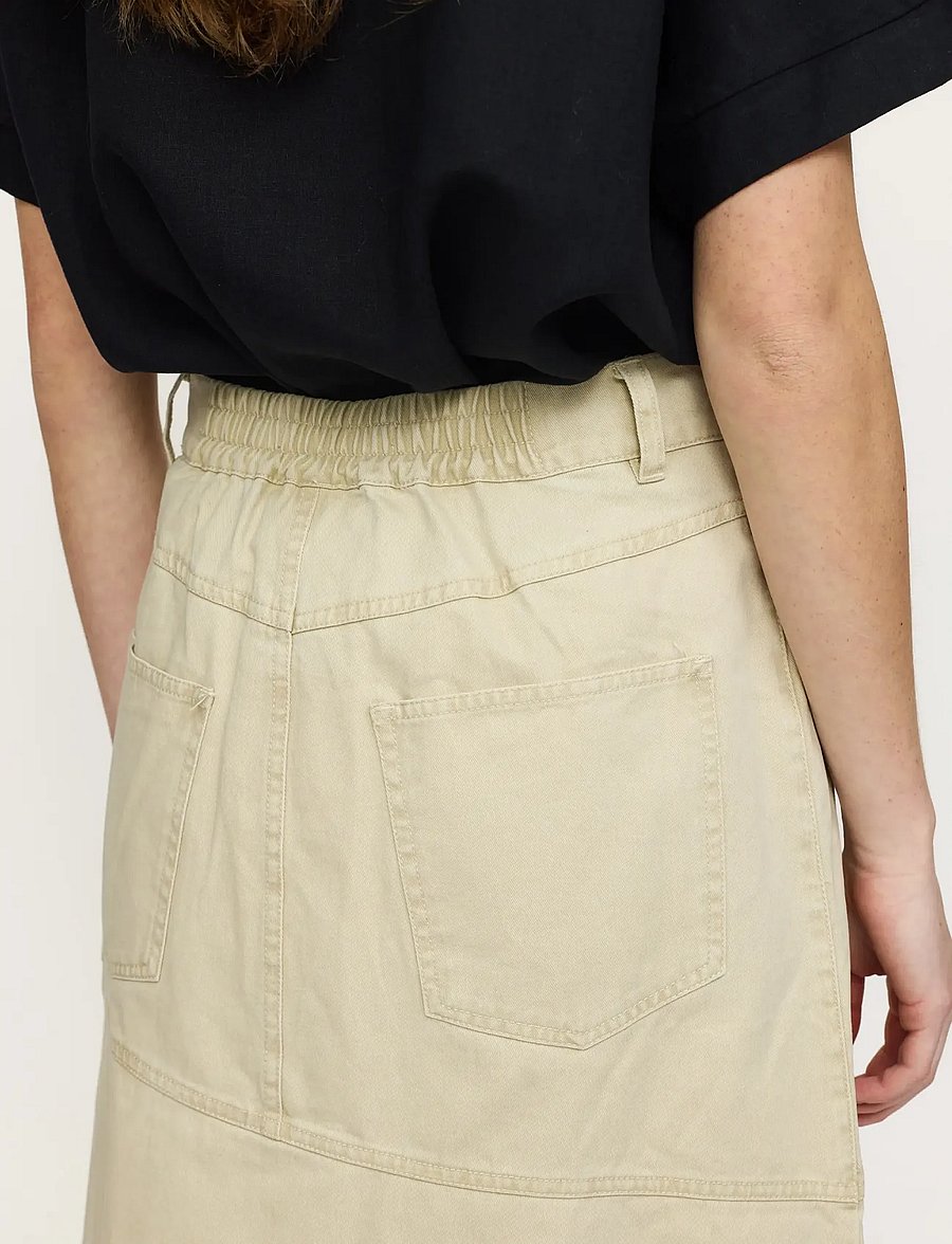 Soft Rebels - SRAnselma Skirt - midi skirts - fog - 5