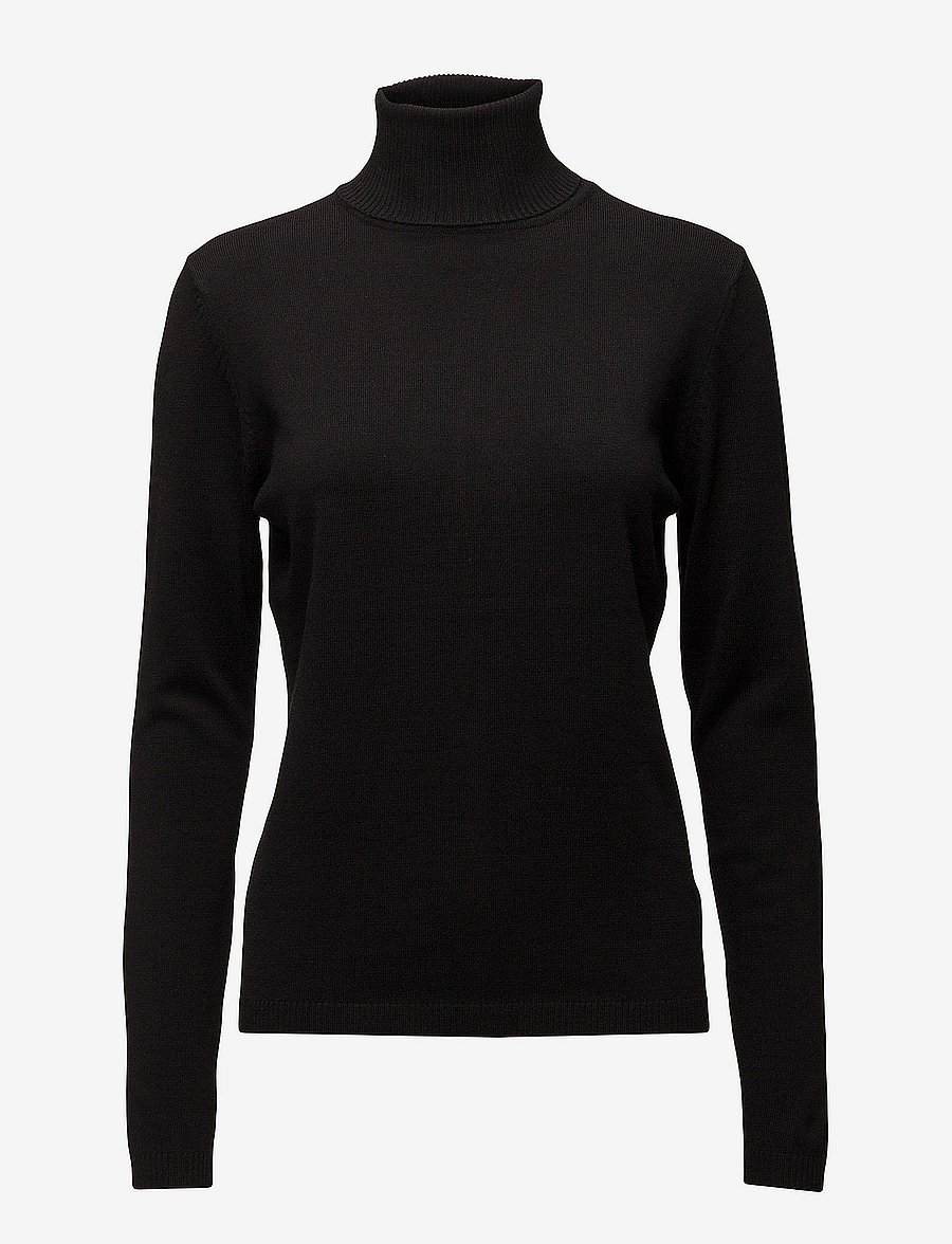 Soft Rebels - SRMarla Rollneck Knit - polotröjor - 001 black - 2