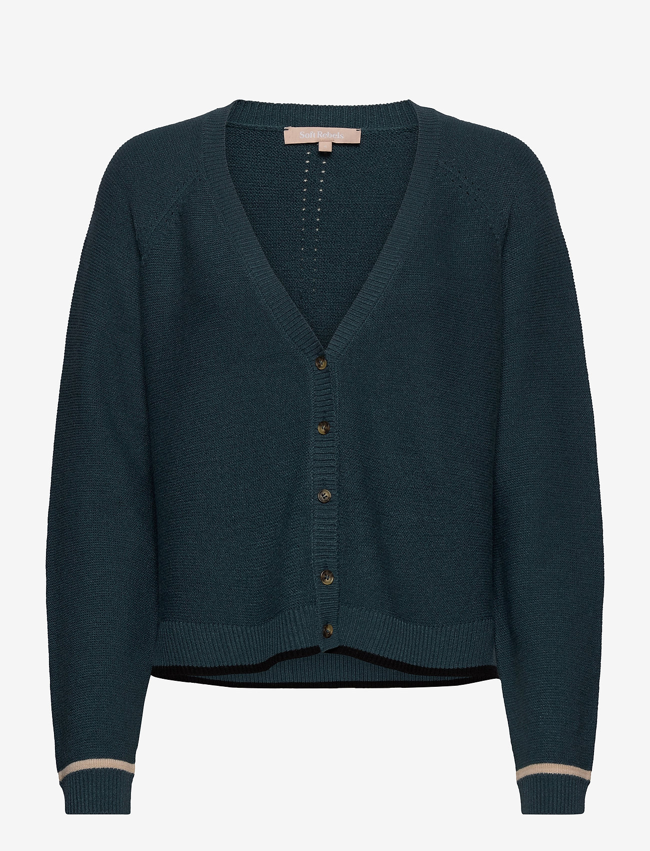 Soft Rebels - Rasanna V-neck Cardigan Knit - hydro - 0