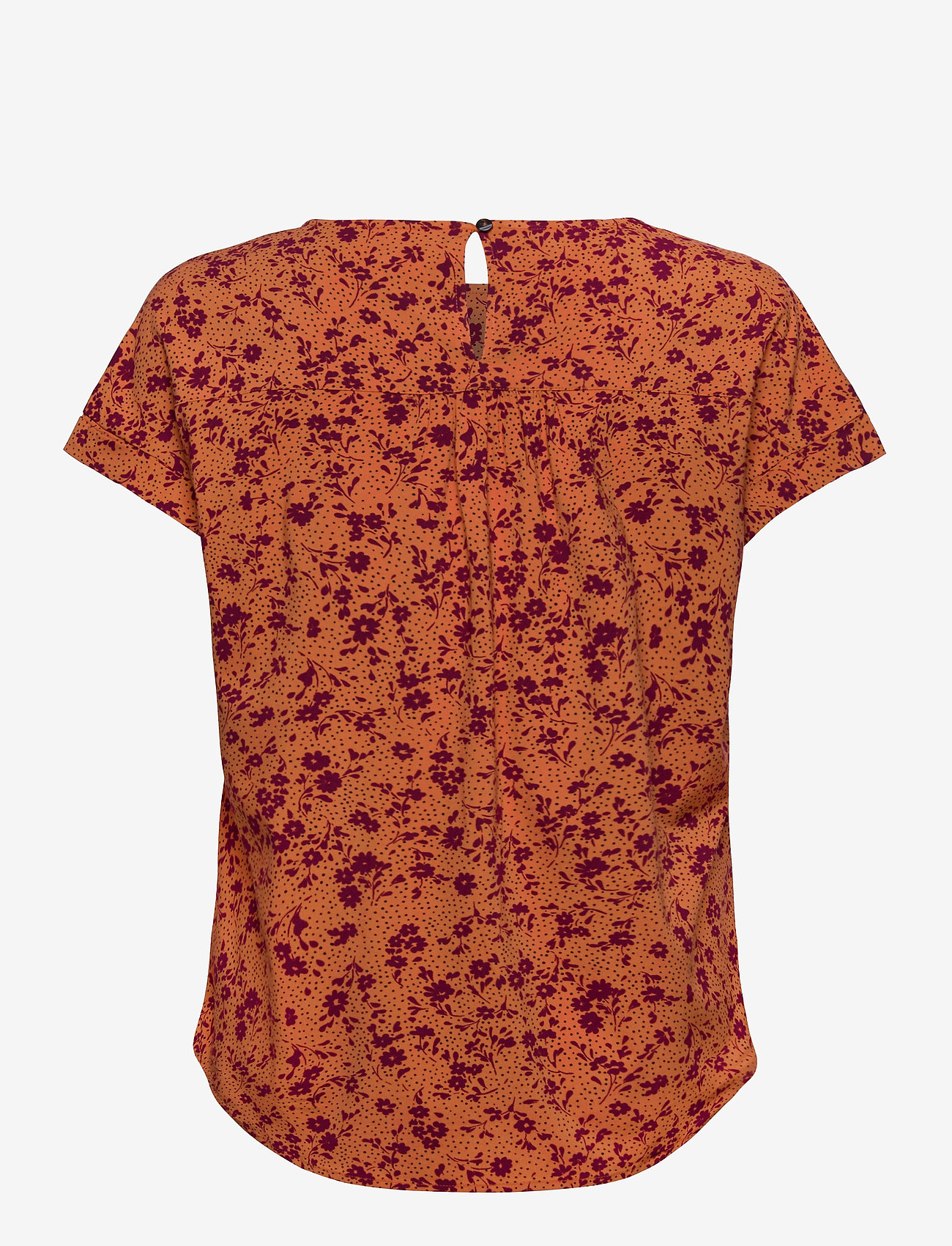 Soft Rebels - Nina SS Top - nina print tomato cream - 1