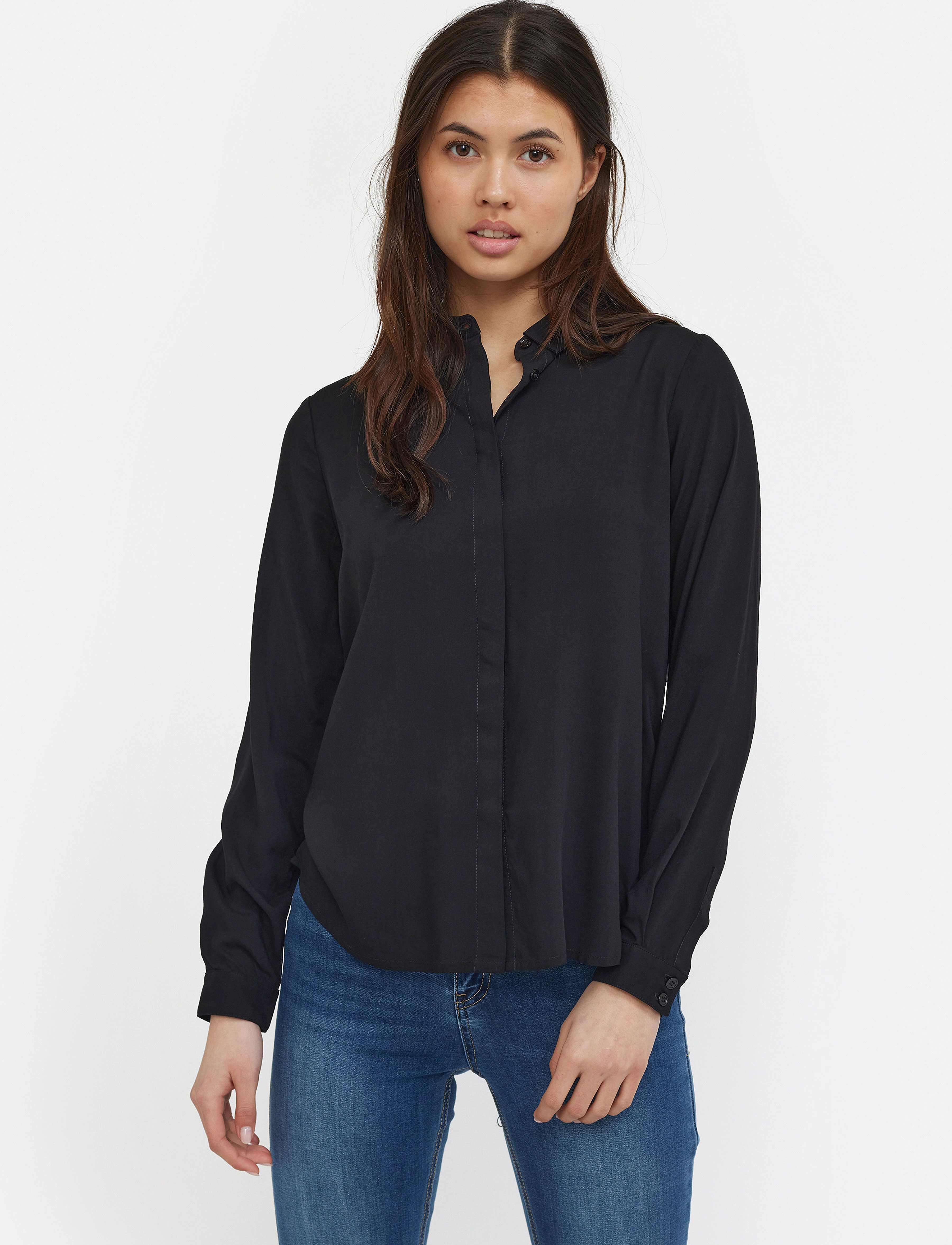 Soft Rebels Srfreedom Ls Shirt, S, Shirts, Schwarz - Long-sleeved, Frauen