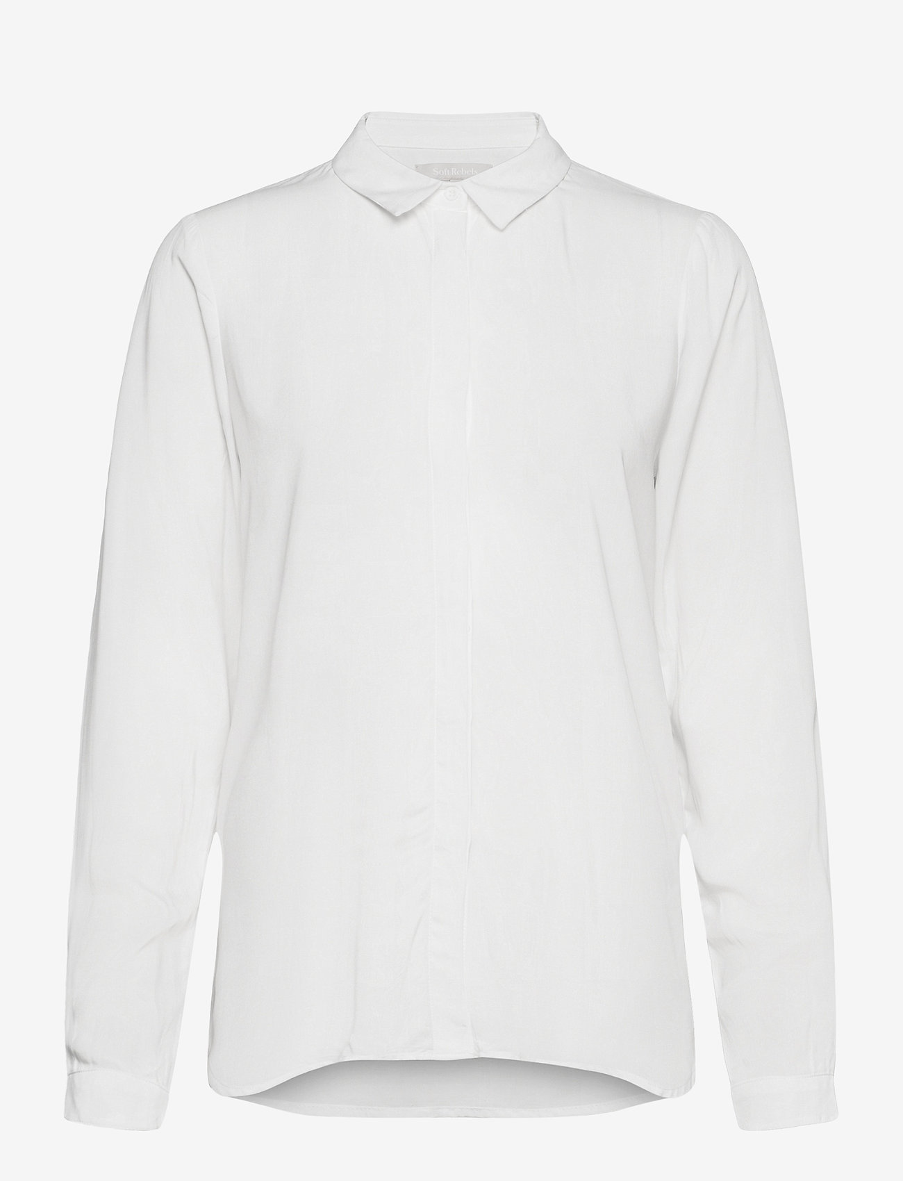 Soft Rebels - SRFreedom LS Shirt - langærmede skjorter - snow white / off white - 1